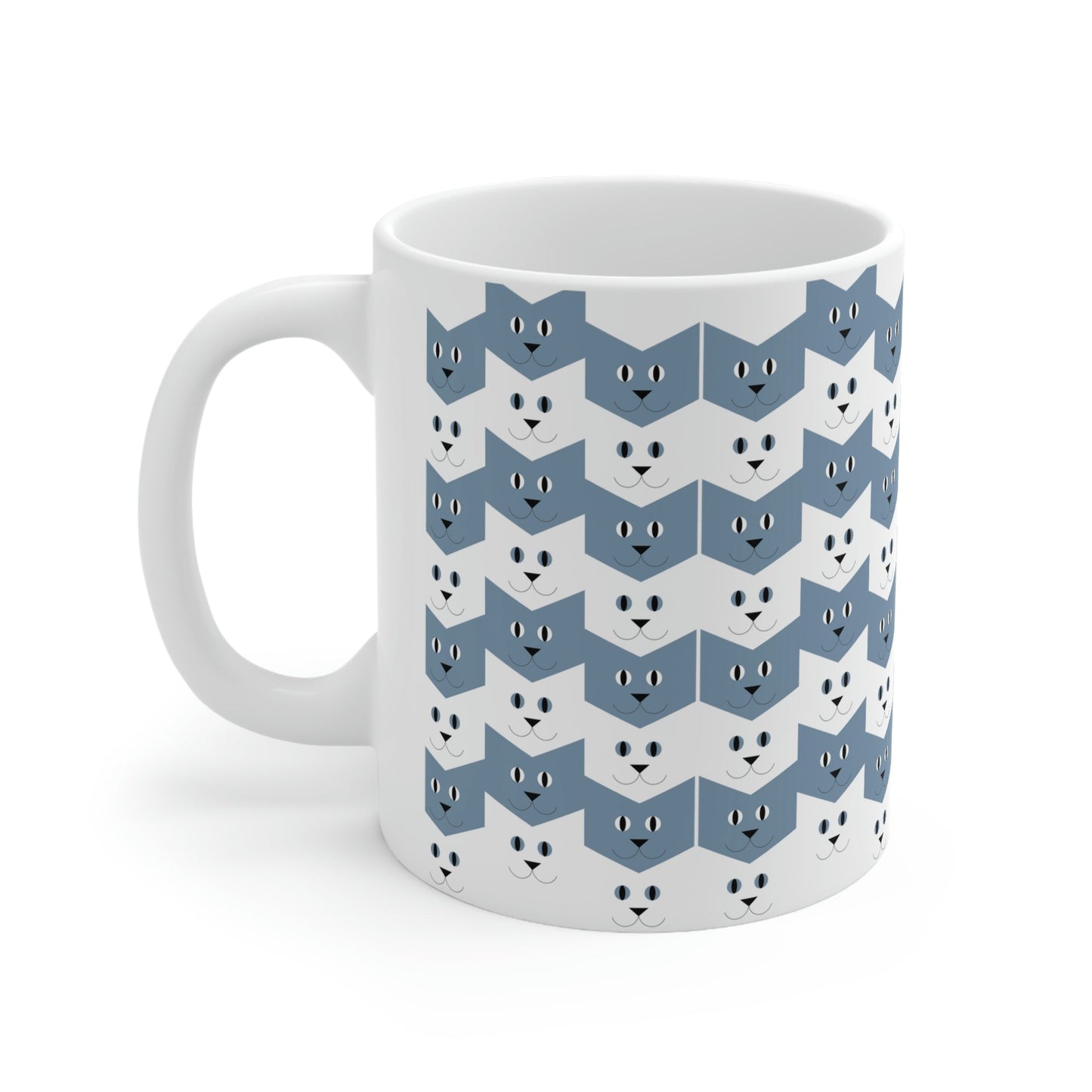 Cats Pattern Anime Cartoon Ceramic Mug 11oz Ichaku [Perfect Gifts Selection]