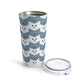 Cats Pattern Anime Cartoon Stainless Steel Hot or Cold Vacuum Tumbler 20oz Ichaku [Perfect Gifts Selection]
