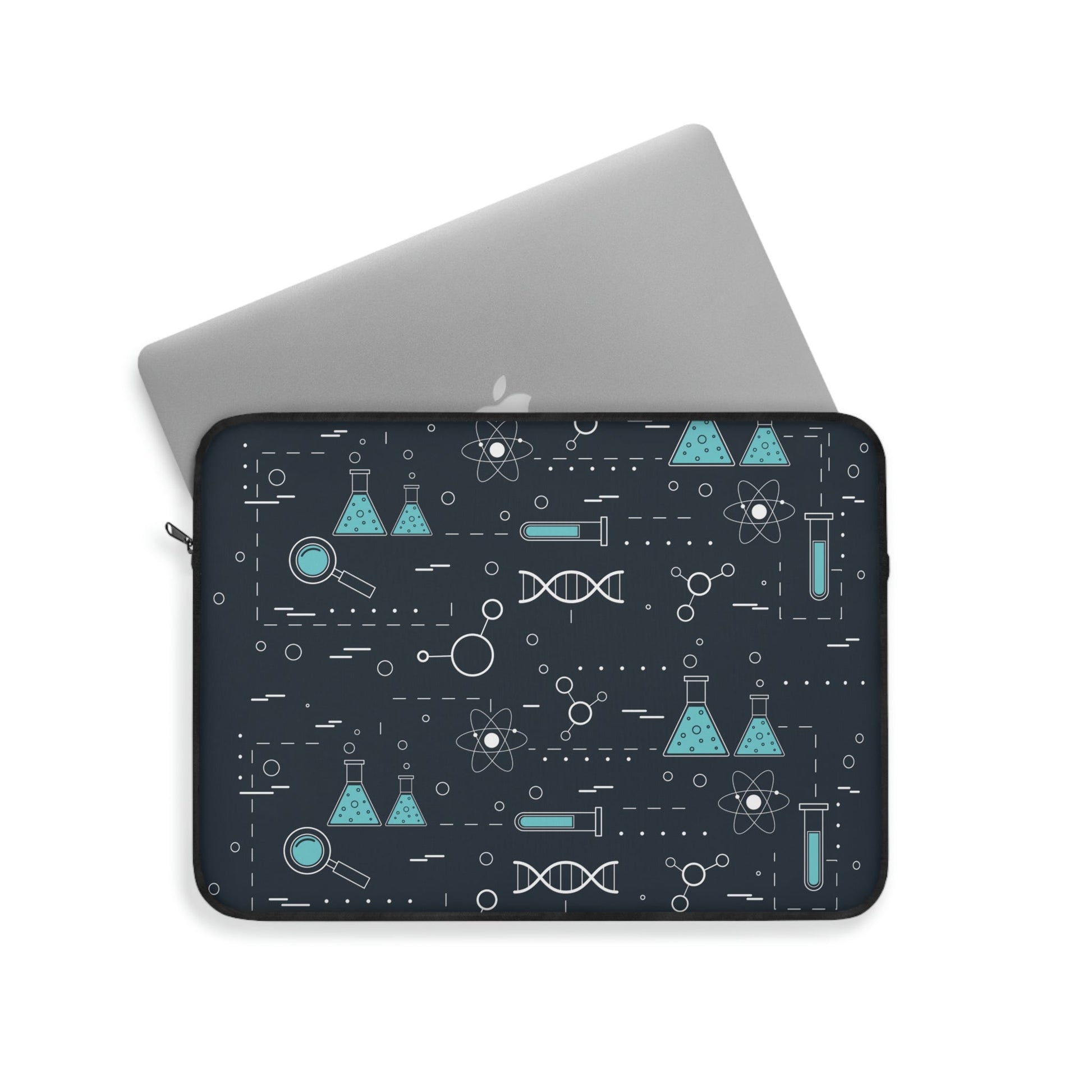 Chemistry Science Biology Pattern Scientist Educational Laptop Sleeve Ichaku [Perfect Gifts Selection]