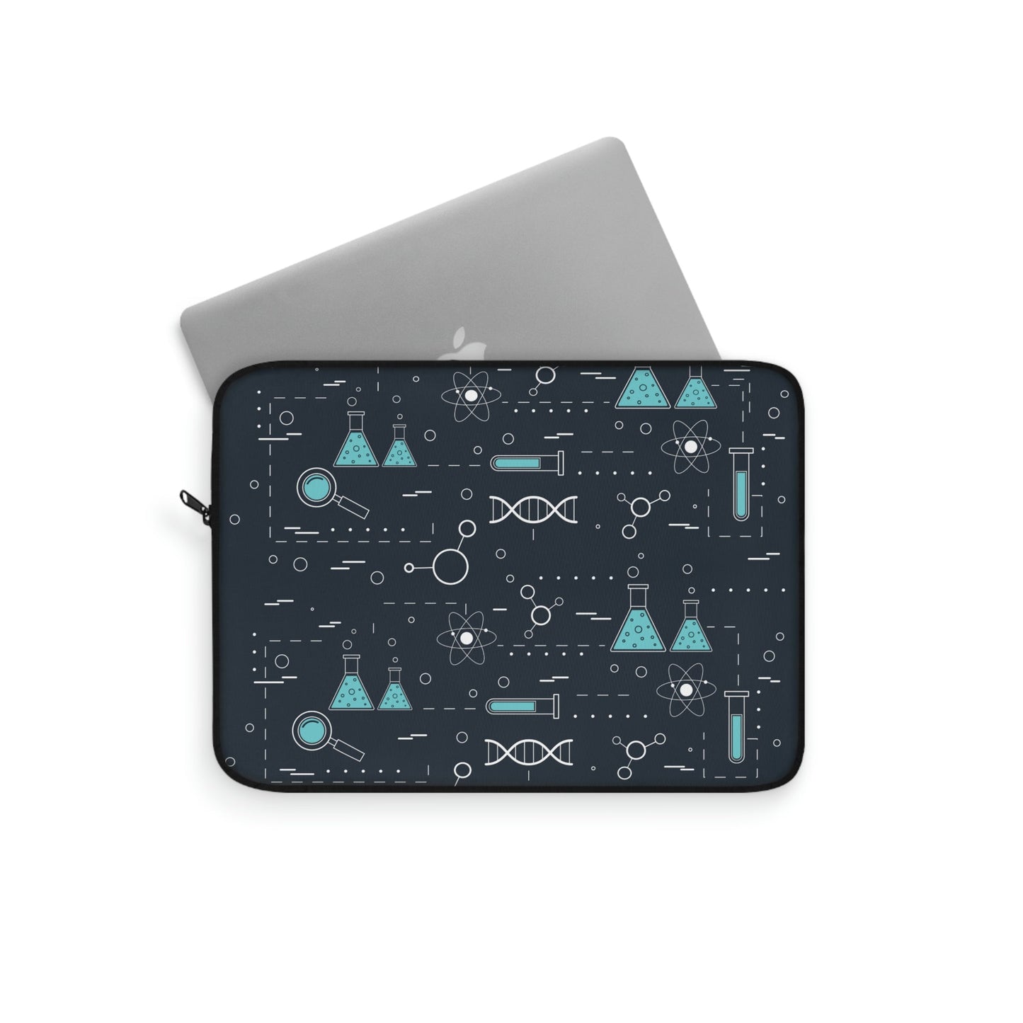 Chemistry Science Biology Pattern Scientist Educational Laptop Sleeve Ichaku [Perfect Gifts Selection]