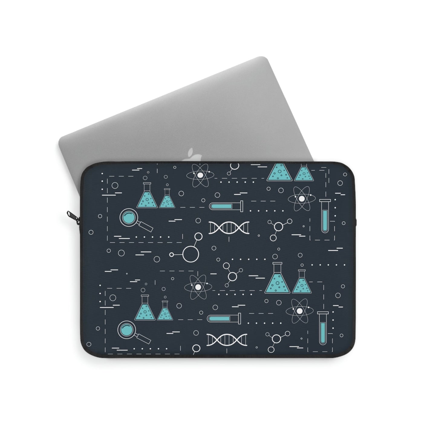 Chemistry Science Biology Pattern Scientist Educational Laptop Sleeve Ichaku [Perfect Gifts Selection]