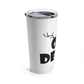 Christmas Deer Funny Text Slogan Stainless Steel Hot or Cold Vacuum Tumbler 20oz Ichaku [Perfect Gifts Selection]