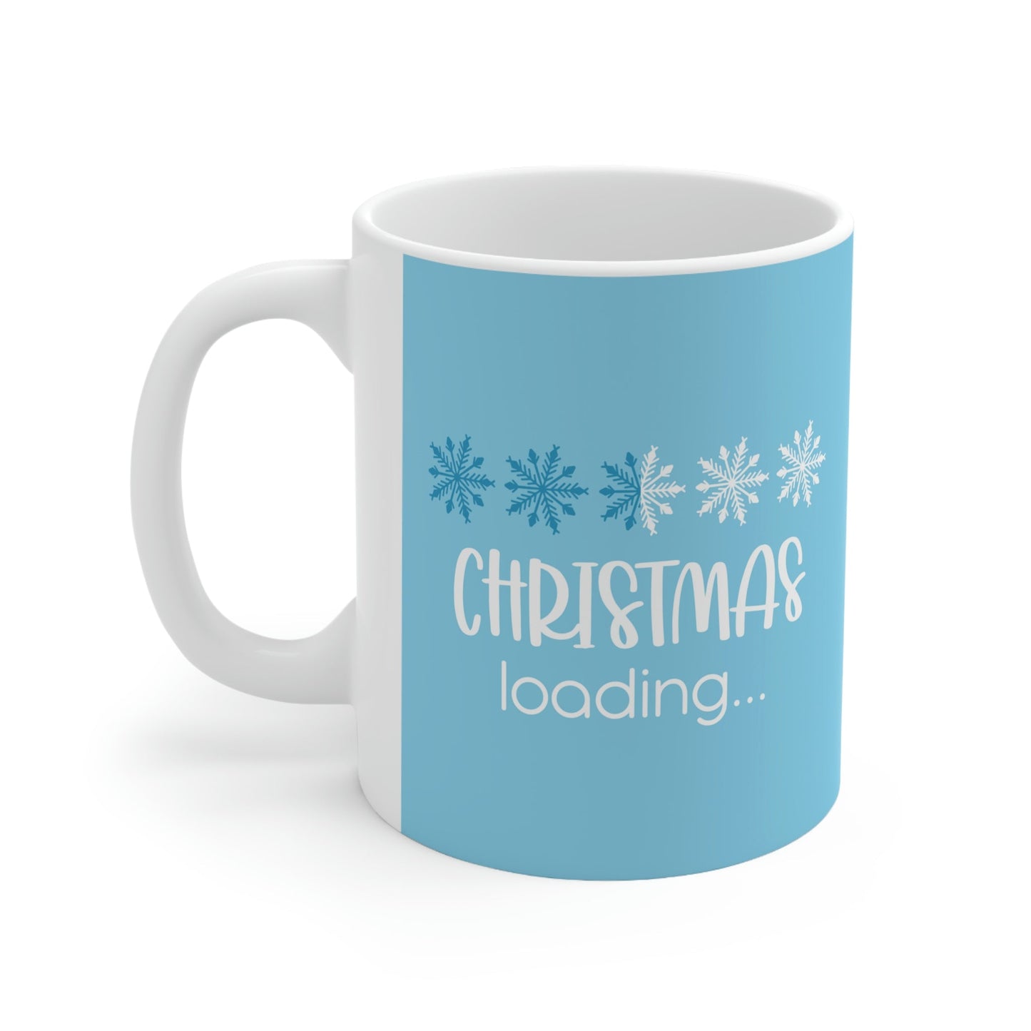 Christmas Loading Funny Snow Setup Ceramic Mug 11oz Ichaku [Perfect Gifts Selection]