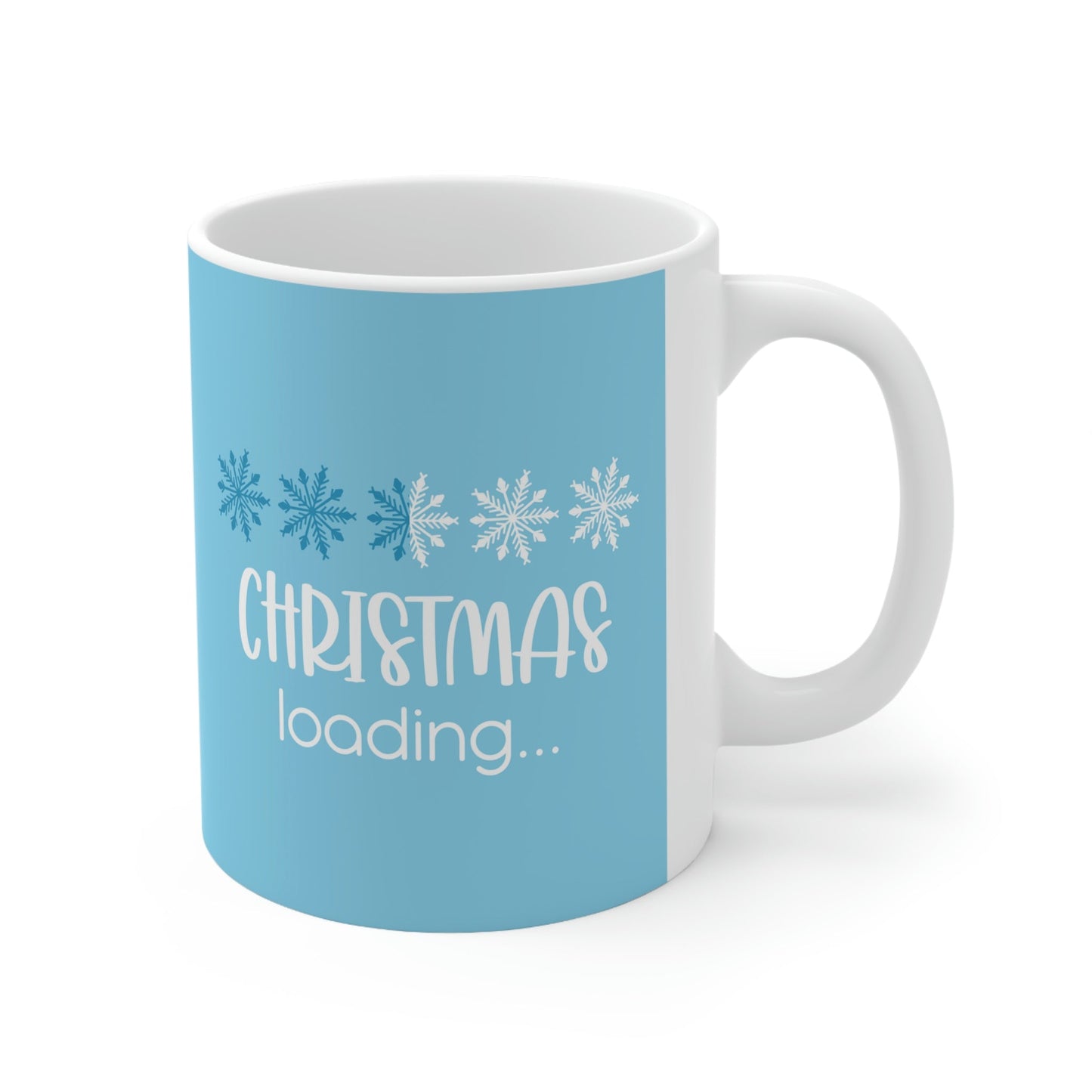 Christmas Loading Funny Snow Setup Ceramic Mug 11oz Ichaku [Perfect Gifts Selection]