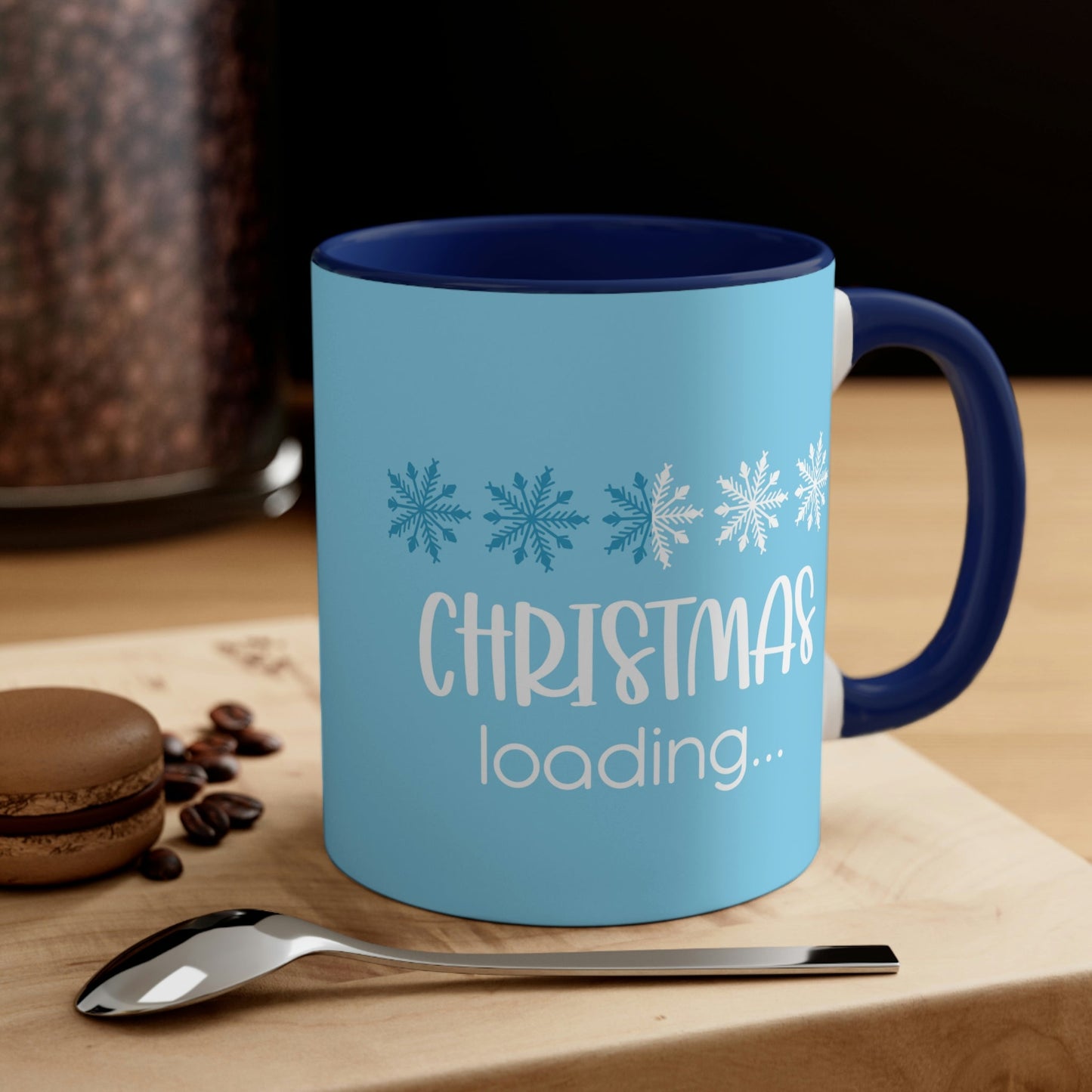 Christmas Loading Funny Snow Setup Classic Accent Coffee Mug 11oz Ichaku [Perfect Gifts Selection]