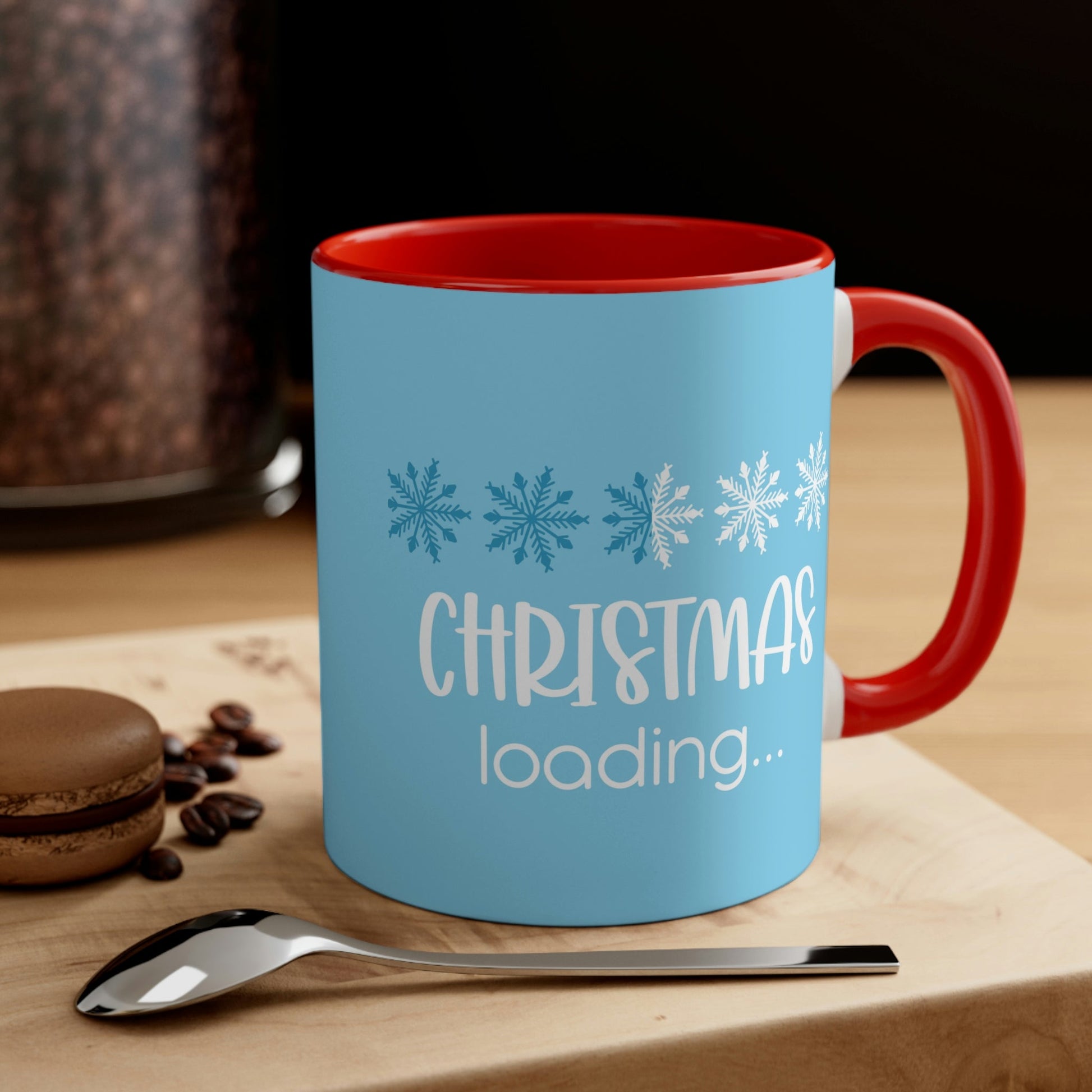 Christmas Loading Funny Snow Setup Classic Accent Coffee Mug 11oz Ichaku [Perfect Gifts Selection]