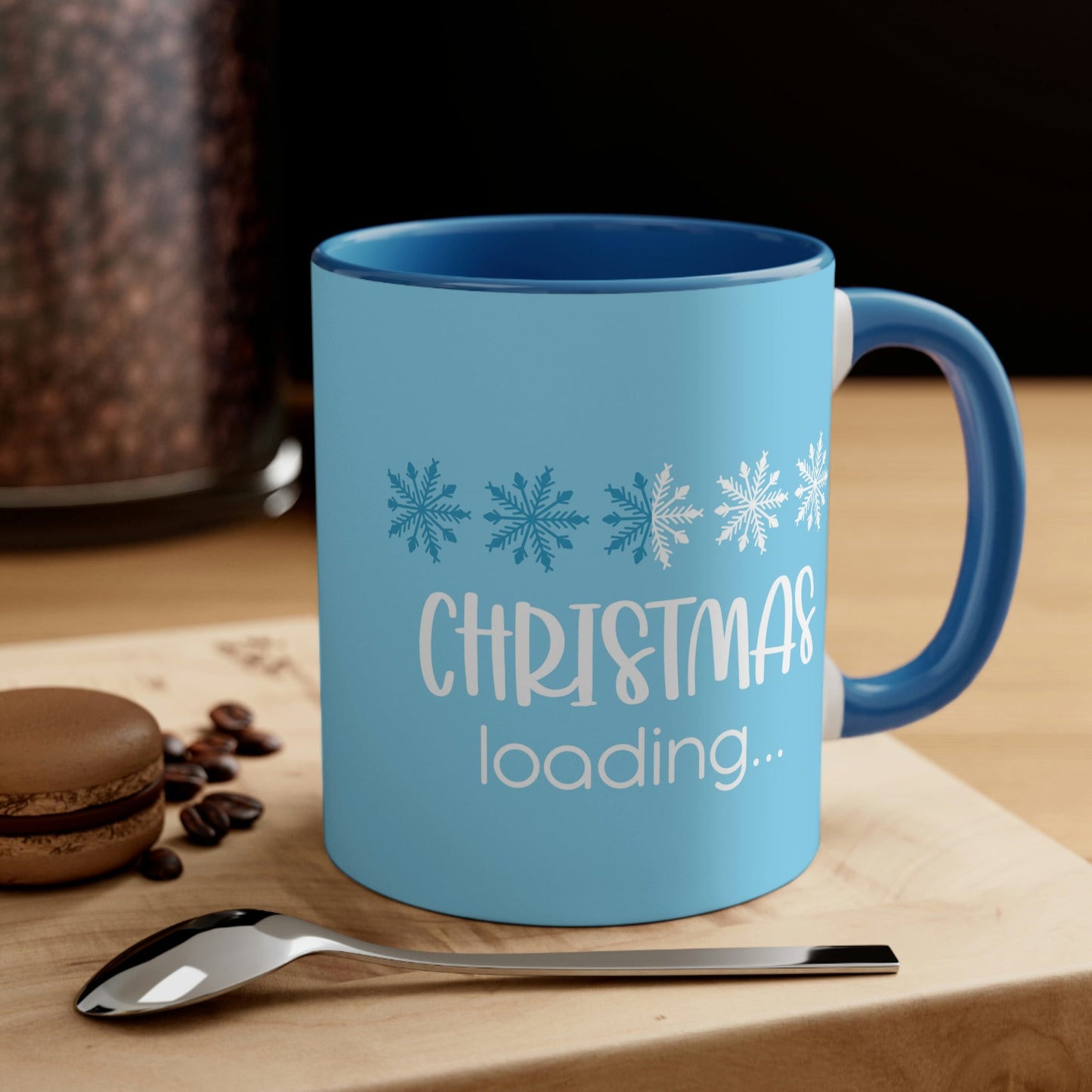 Christmas Loading Funny Snow Setup Classic Accent Coffee Mug 11oz Ichaku [Perfect Gifts Selection]