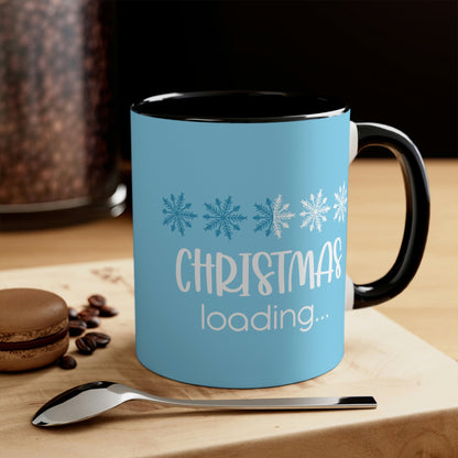 Christmas Loading Funny Snow Setup Classic Accent Coffee Mug 11oz Ichaku [Perfect Gifts Selection]