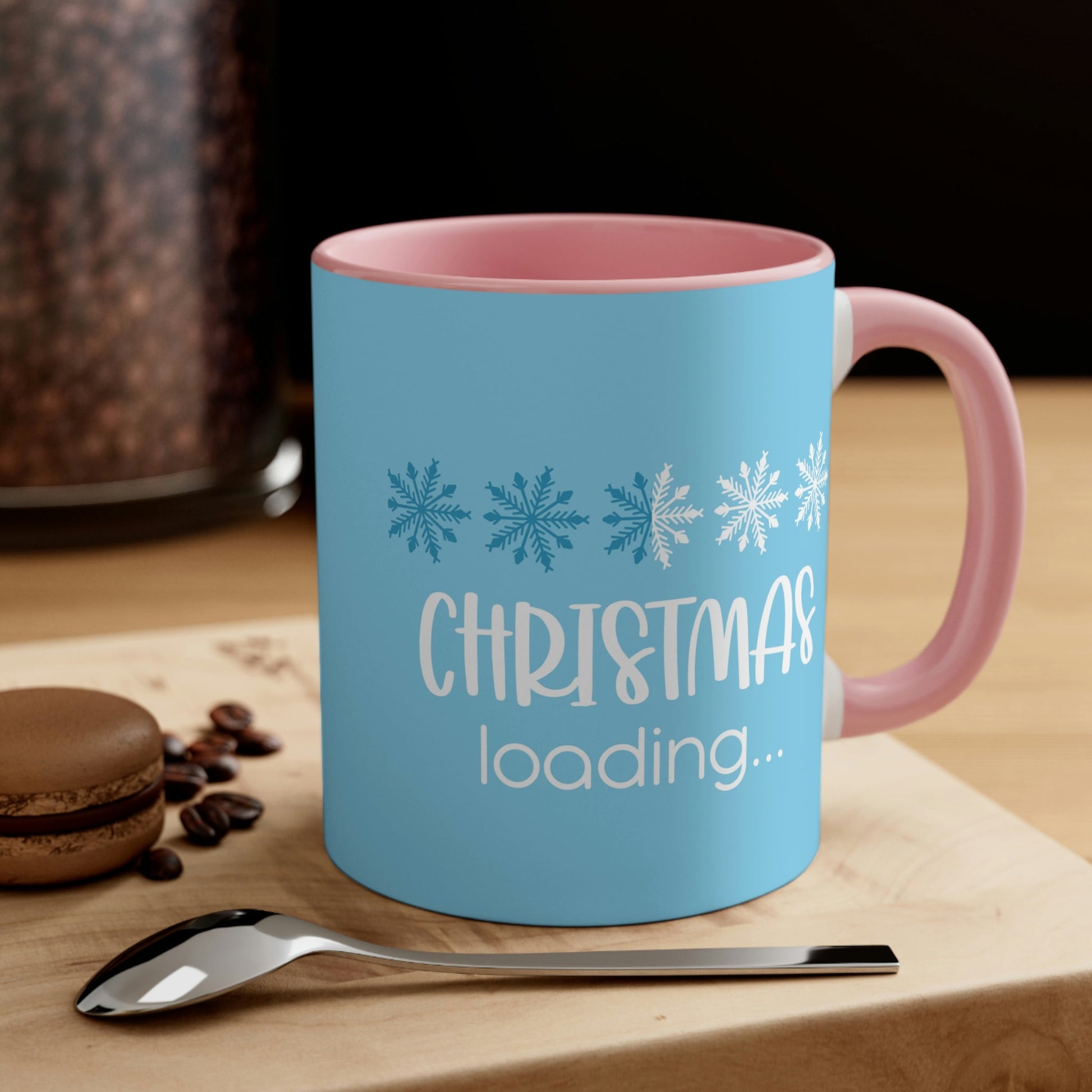 Christmas Loading Funny Snow Setup Classic Accent Coffee Mug 11oz Ichaku [Perfect Gifts Selection]