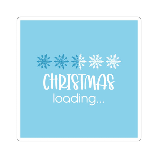 Christmas Loading Funny Snow Setup Die-Cut Sticker Ichaku [Perfect Gifts Selection]