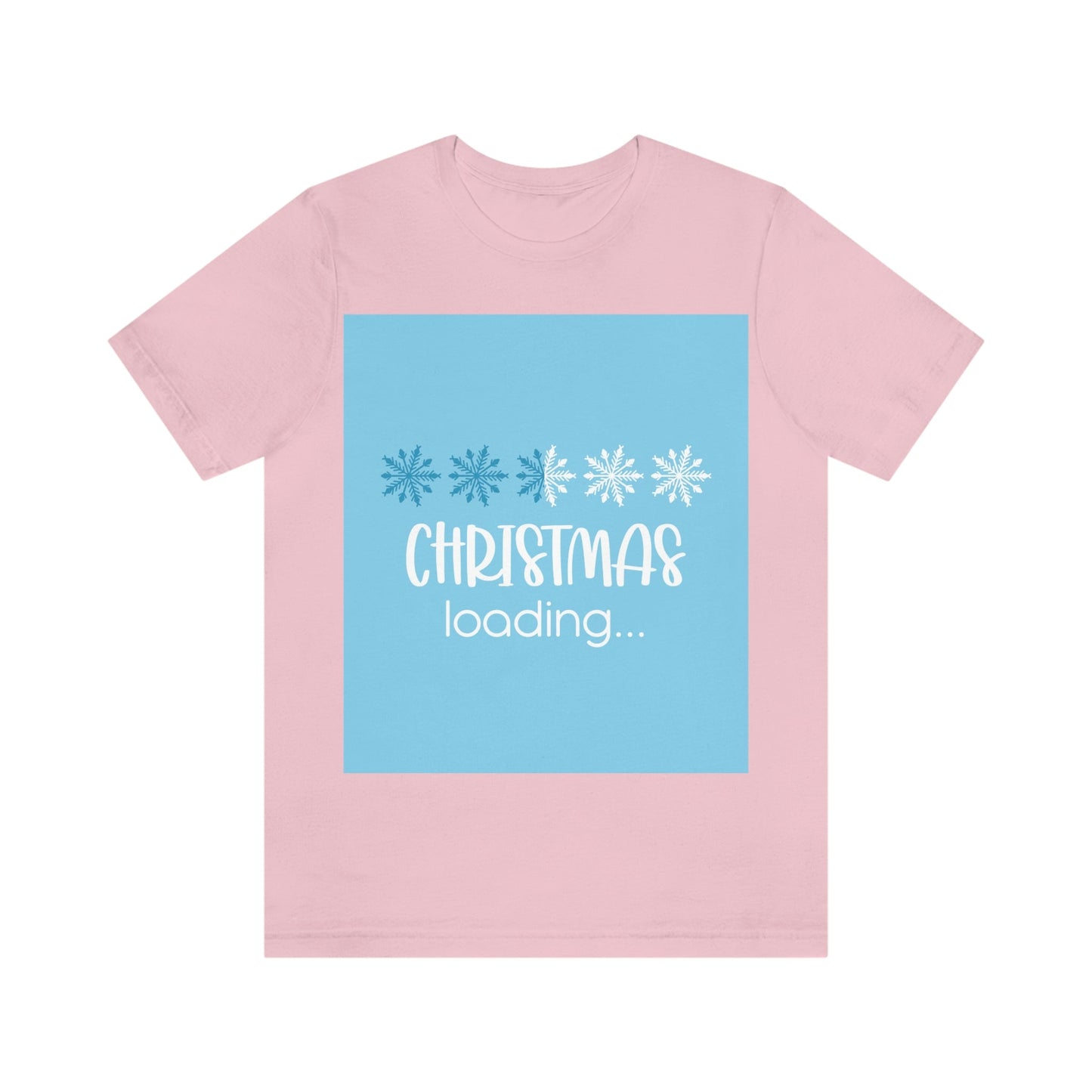 Christmas Loading Funny Snow Setup Unisex Jersey Short Sleeve T-Shirt Ichaku [Perfect Gifts Selection]