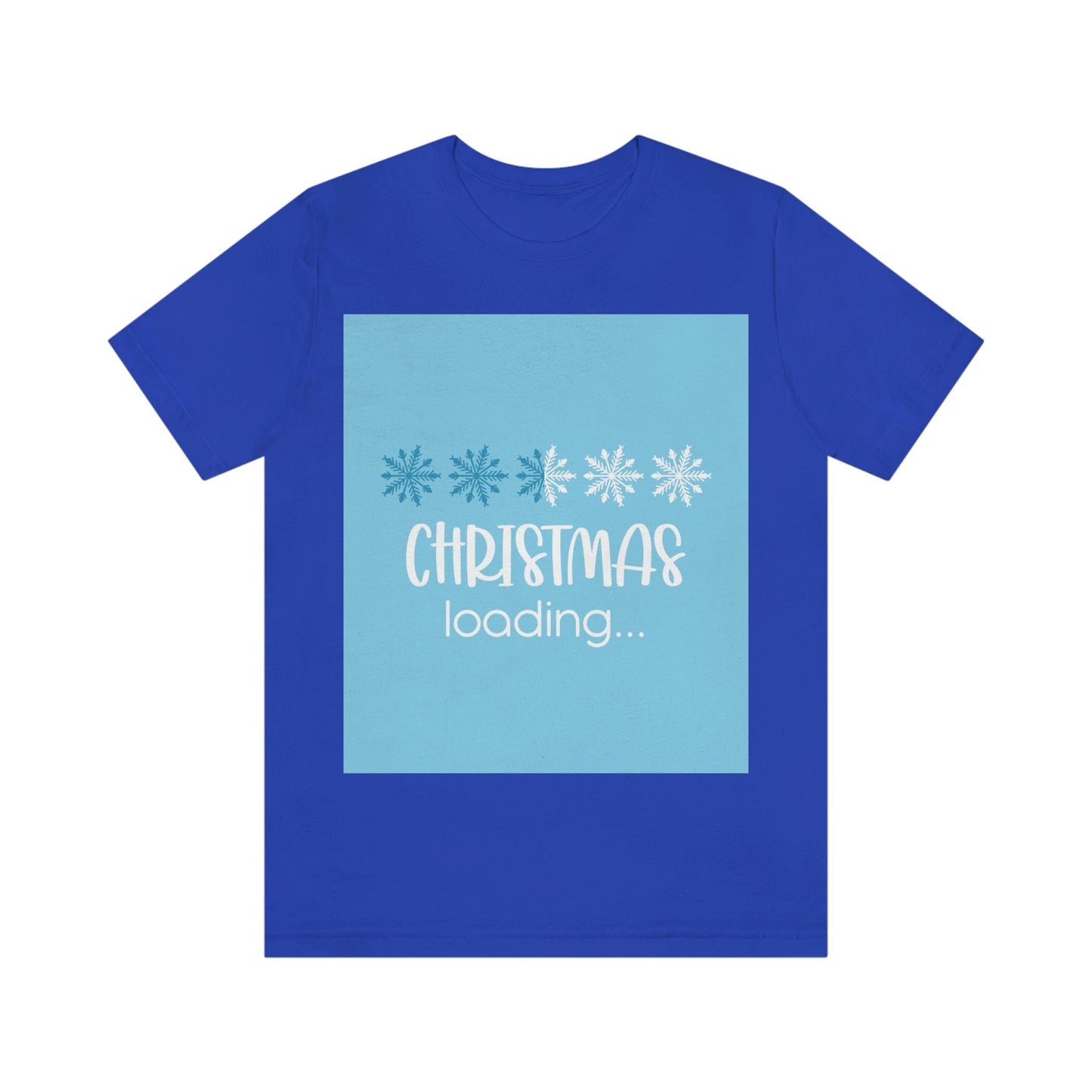 Christmas Loading Funny Snow Setup Unisex Jersey Short Sleeve T-Shirt Ichaku [Perfect Gifts Selection]