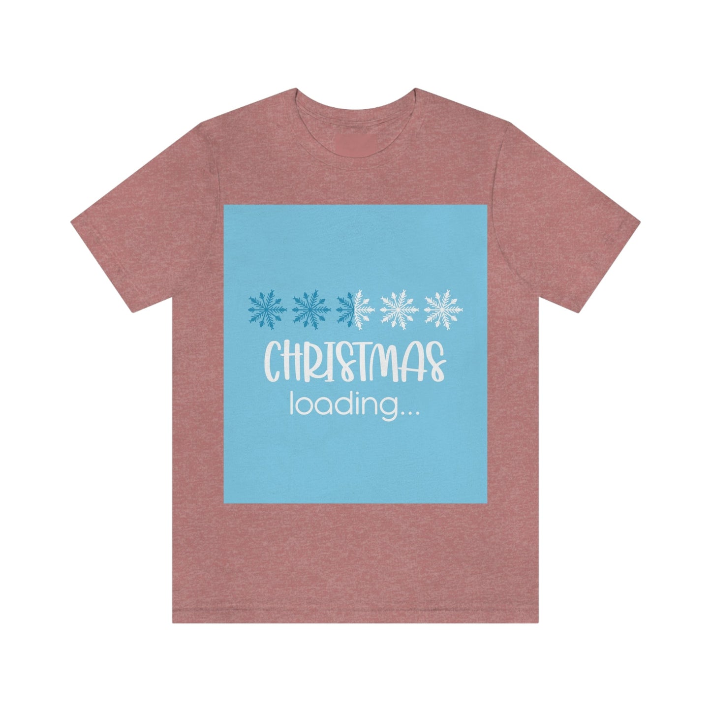 Christmas Loading Funny Snow Setup Unisex Jersey Short Sleeve T-Shirt Ichaku [Perfect Gifts Selection]