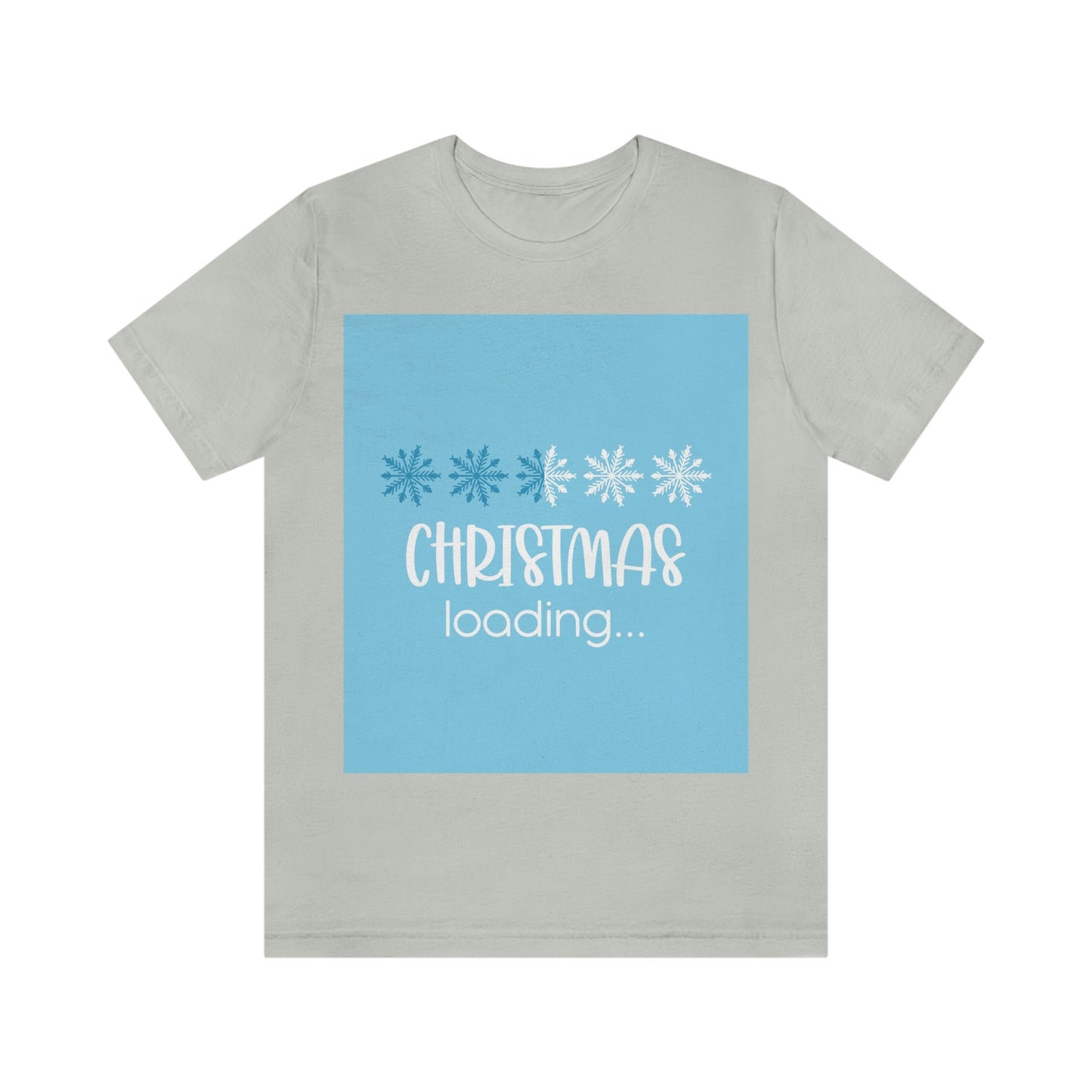 Christmas Loading Funny Snow Setup Unisex Jersey Short Sleeve T-Shirt Ichaku [Perfect Gifts Selection]