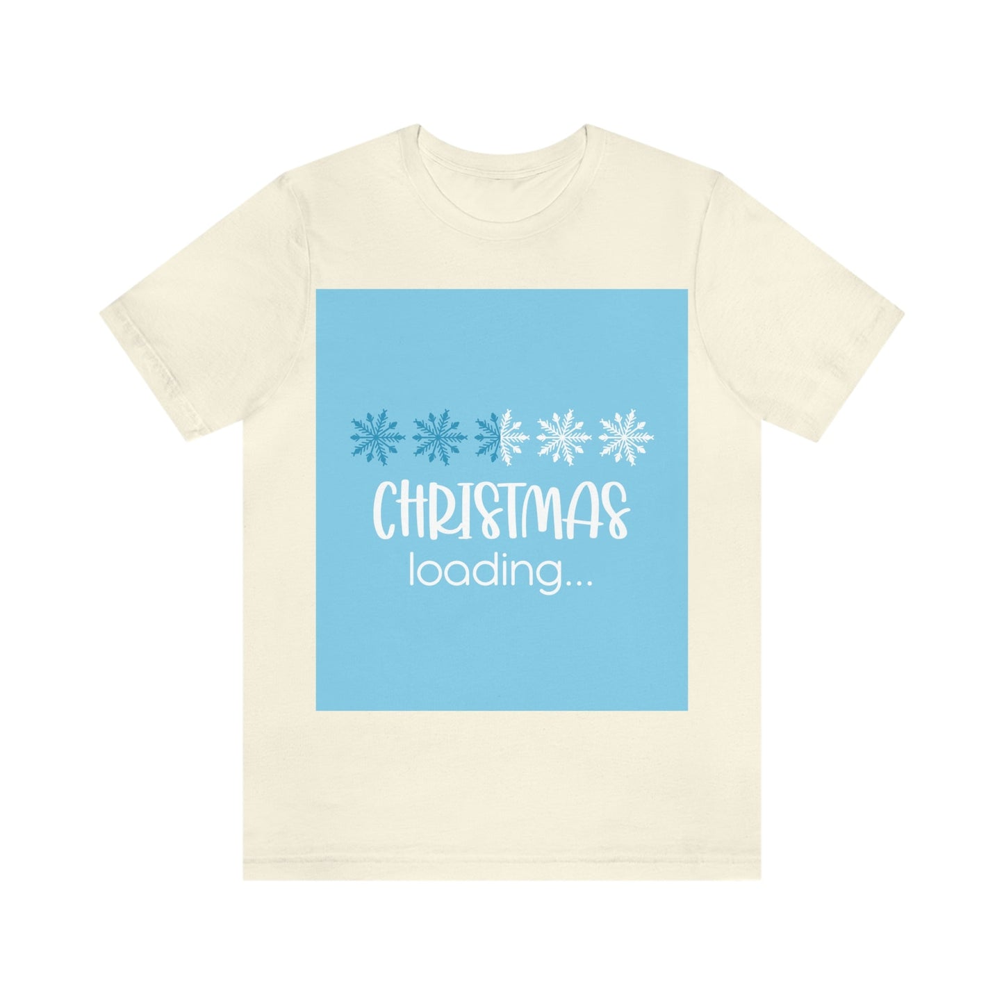 Christmas Loading Funny Snow Setup Unisex Jersey Short Sleeve T-Shirt Ichaku [Perfect Gifts Selection]