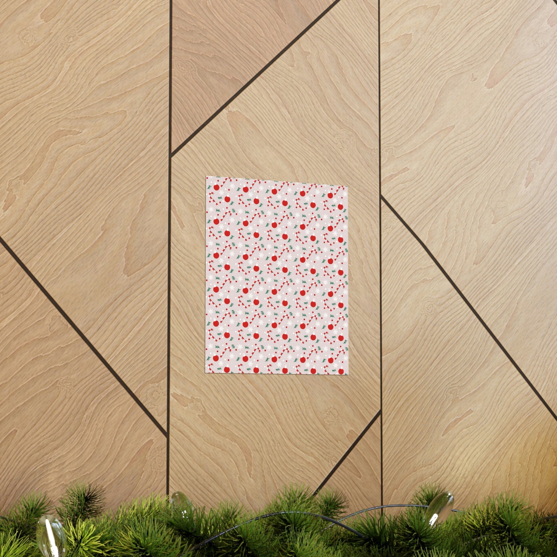 Christmas Pattern Art Premium Matte Vertical Posters Ichaku [Perfect Gifts Selection]