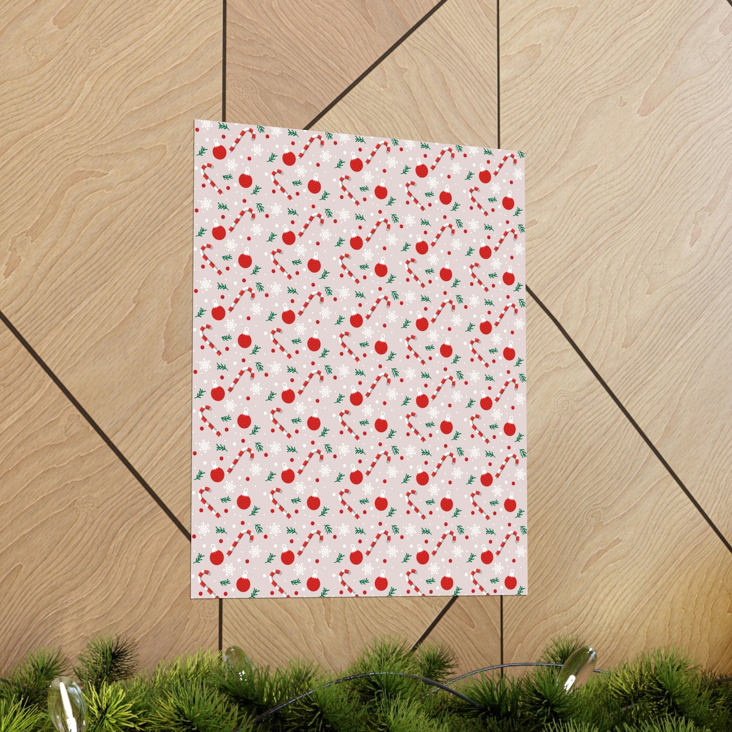 Christmas Pattern Art Premium Matte Vertical Posters Ichaku [Perfect Gifts Selection]