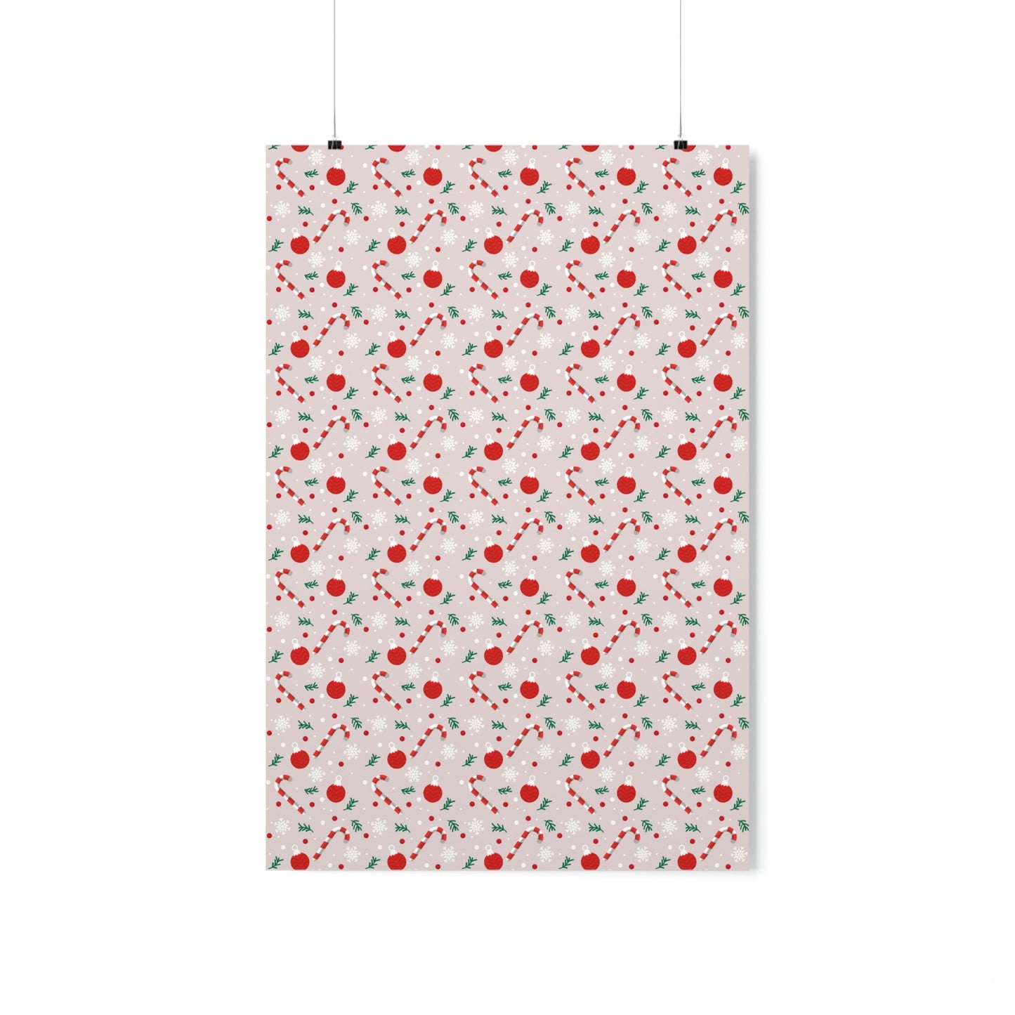 Christmas Pattern Art Premium Matte Vertical Posters Ichaku [Perfect Gifts Selection]