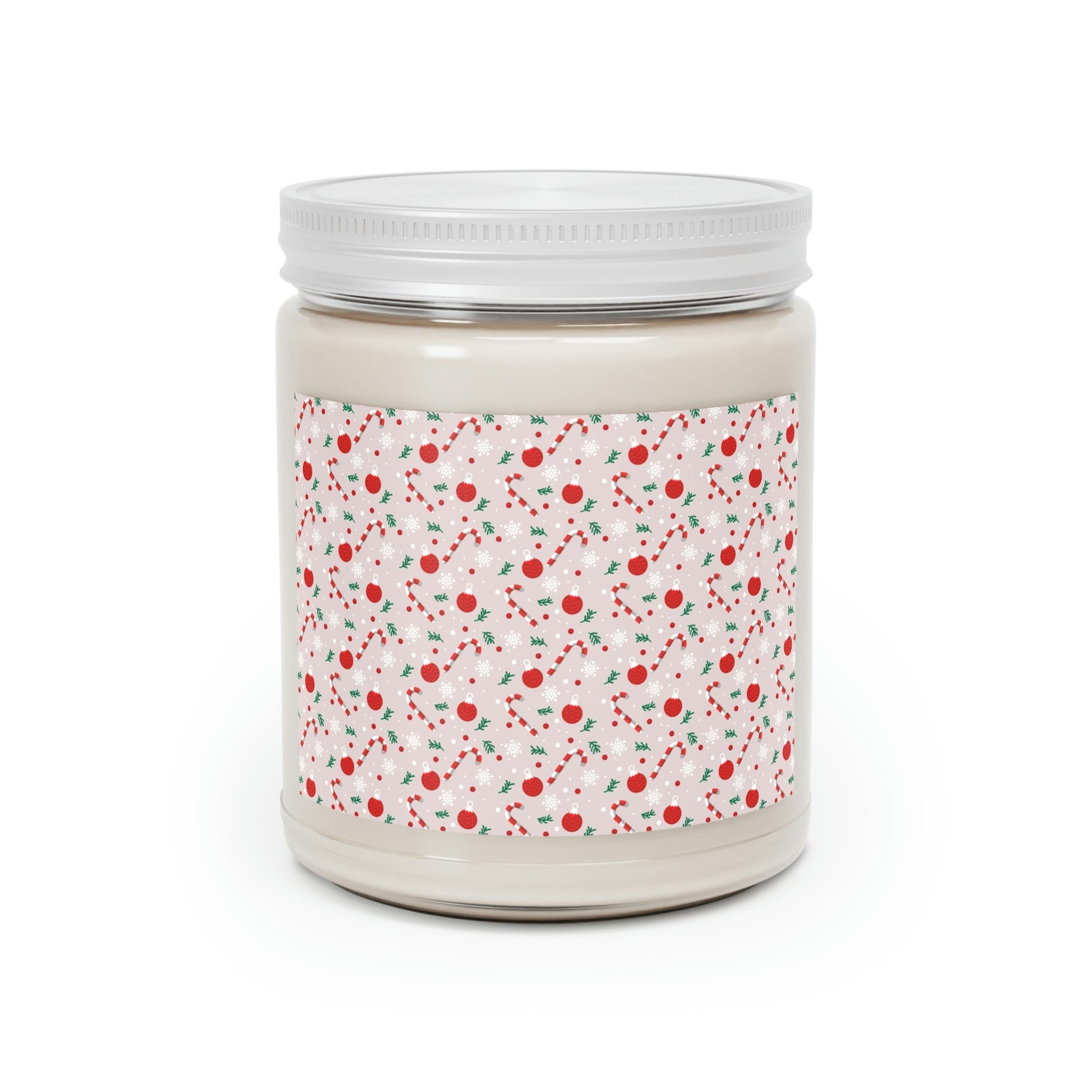 Christmas Pattern Scented Candle Up to 60hSoy Wax 9oz Ichaku [Perfect Gifts Selection]