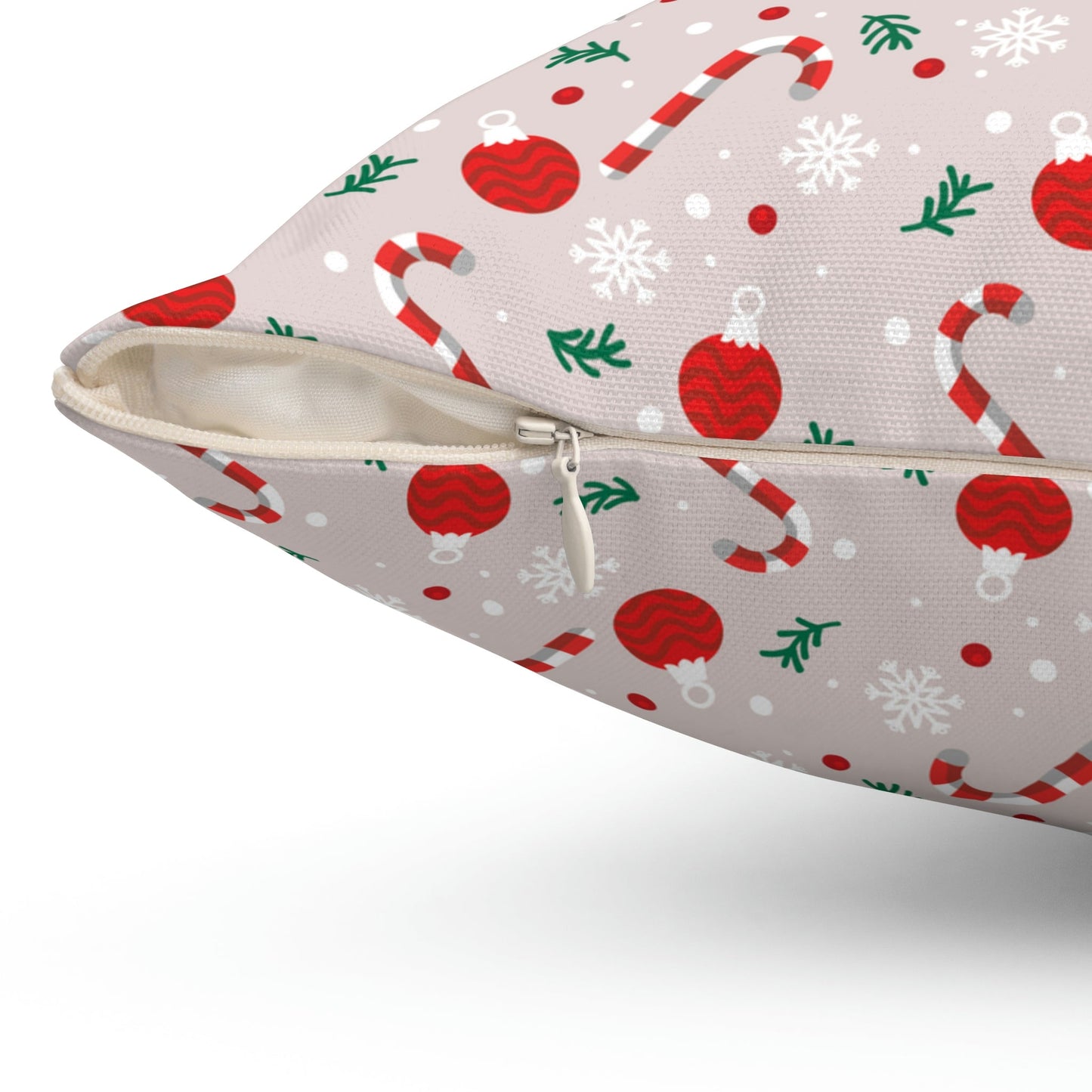 Christmas Pattern Spun Polyester Square Pillow Ichaku [Perfect Gifts Selection]