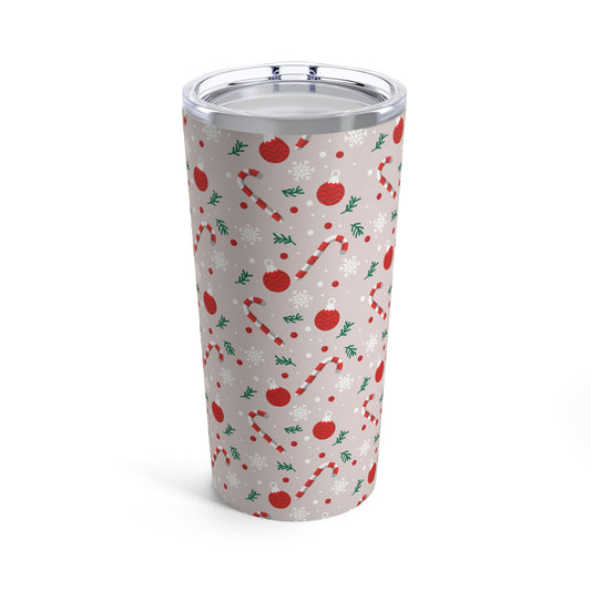 Christmas Pattern Stainless Steel Hot or Cold Vacuum Tumbler 20oz Ichaku [Perfect Gifts Selection]