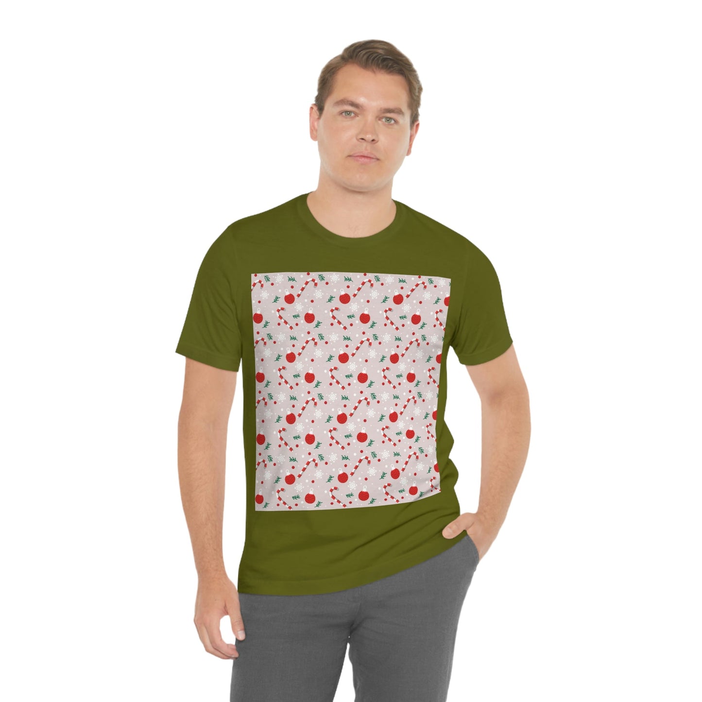 Christmas Pattern Unisex Jersey Short Sleeve T-Shirt Ichaku [Perfect Gifts Selection]