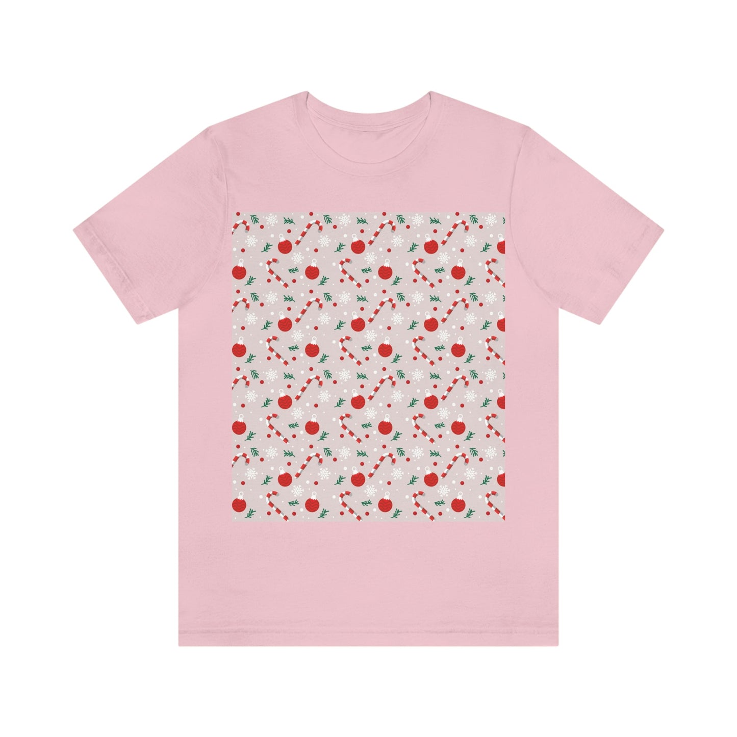 Christmas Pattern Unisex Jersey Short Sleeve T-Shirt Ichaku [Perfect Gifts Selection]