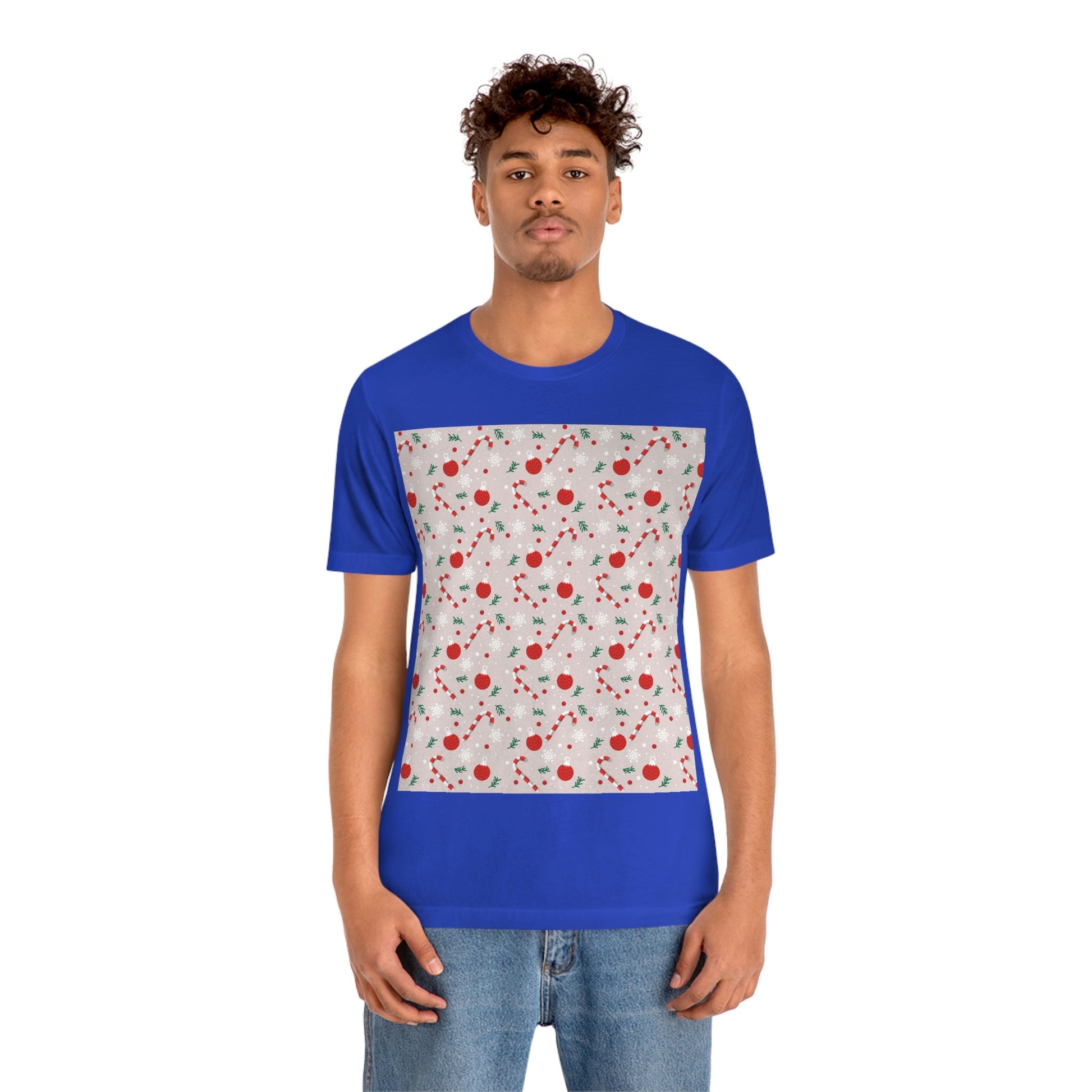 Christmas Pattern Unisex Jersey Short Sleeve T-Shirt Ichaku [Perfect Gifts Selection]