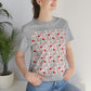 Christmas Pattern Unisex Jersey Short Sleeve T-Shirt Ichaku [Perfect Gifts Selection]