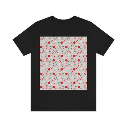 Christmas Pattern Unisex Jersey Short Sleeve T-Shirt Ichaku [Perfect Gifts Selection]