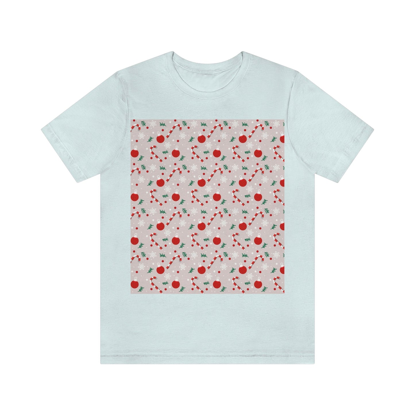 Christmas Pattern Unisex Jersey Short Sleeve T-Shirt Ichaku [Perfect Gifts Selection]