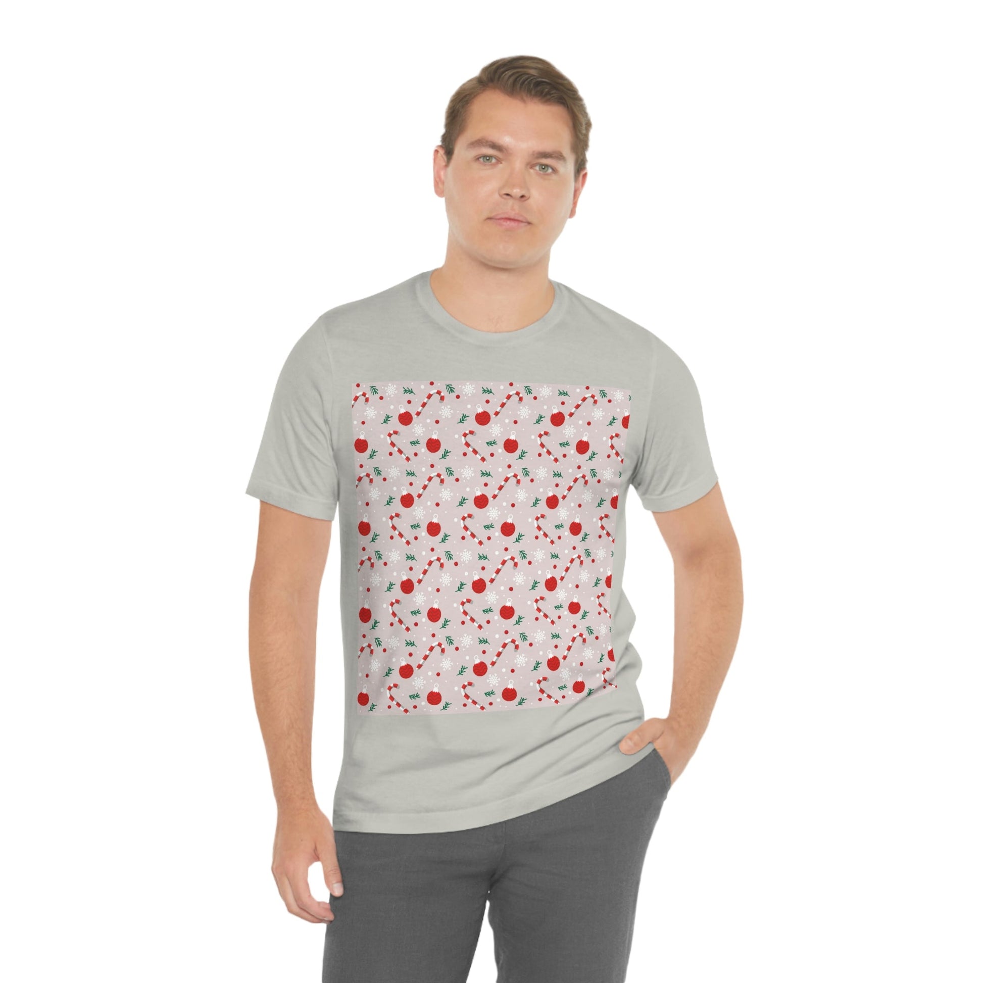 Christmas Pattern Unisex Jersey Short Sleeve T-Shirt Ichaku [Perfect Gifts Selection]