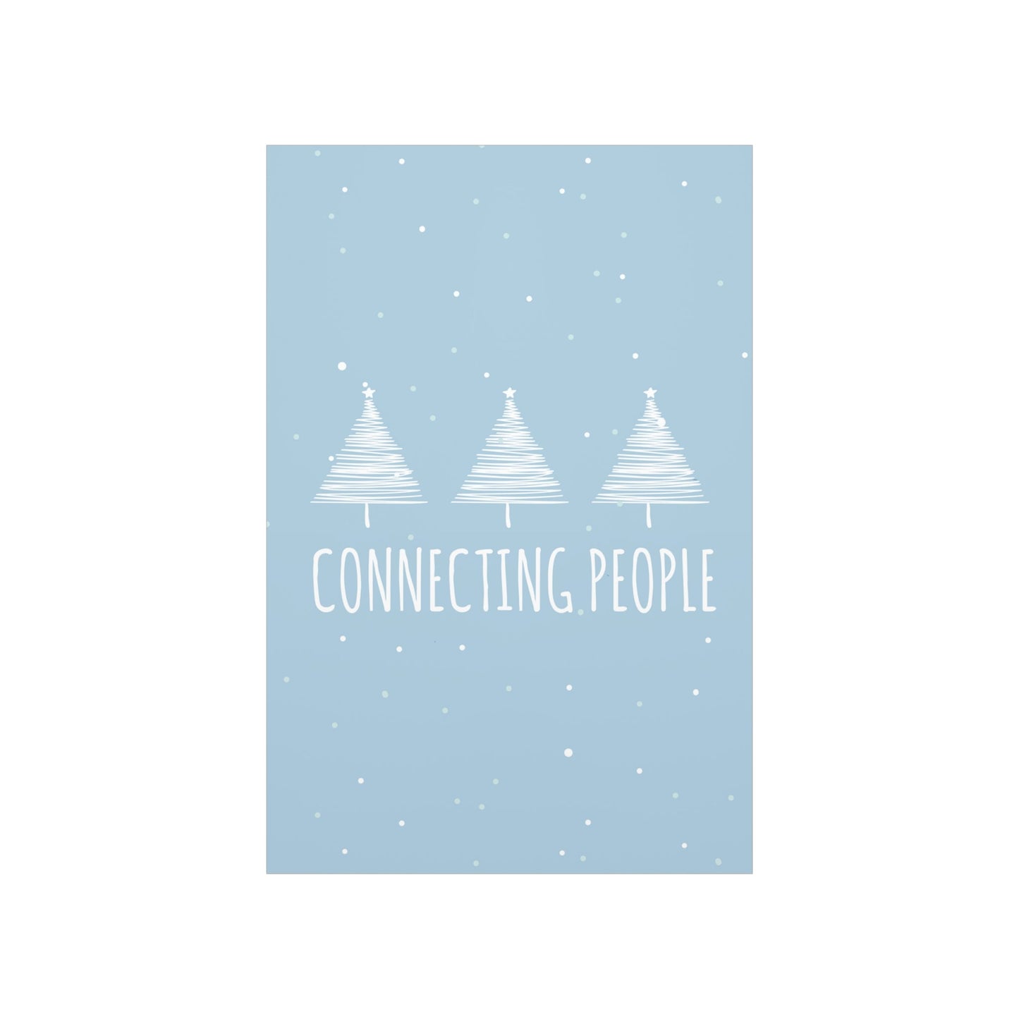 Christmas Tree Connecting People Happy New Year Winter Slogans Premium Matte Vertical Posters Ichaku [Perfect Gifts Selection]