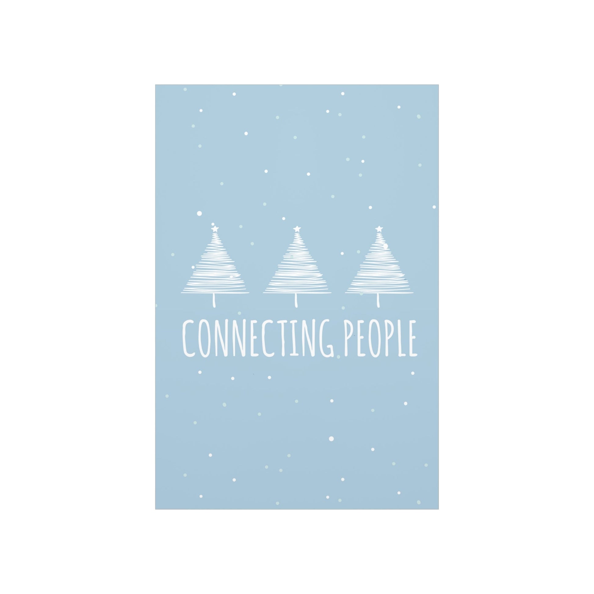 Christmas Tree Connecting People Happy New Year Winter Slogans Premium Matte Vertical Posters Ichaku [Perfect Gifts Selection]