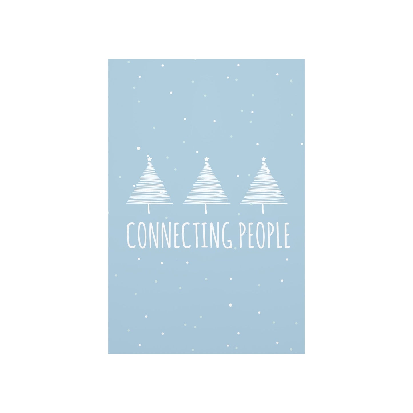 Christmas Tree Connecting People Happy New Year Winter Slogans Premium Matte Vertical Posters Ichaku [Perfect Gifts Selection]