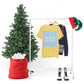 Christmas Tree Connecting People Happy New Year Winter Slogans Unisex Jersey Short Sleeve T-Shirt Ichaku [Perfect Gifts Selection]