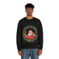 Christmas Wreath Santa Claus Traditional Unisex Heavy Blend™ Crewneck Sweatshirt Ichaku [Perfect Gifts Selection]