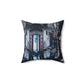 City Night Modern Abstract Art Camp Spun Polyester Square Pillow Ichaku [Perfect Gifts Selection]