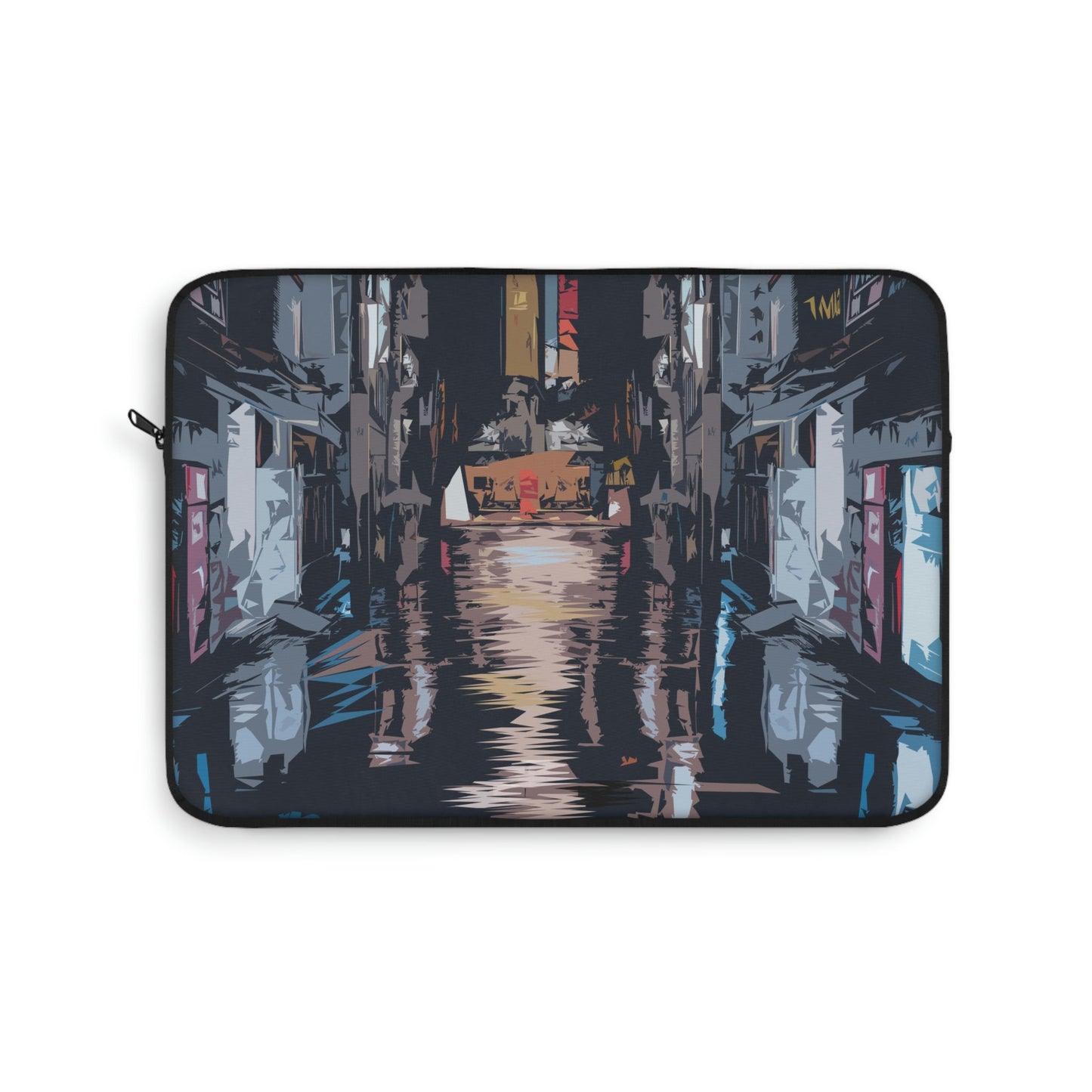 City Night Modern Abstract Art Laptop Sleeve Ichaku [Perfect Gifts Selection]