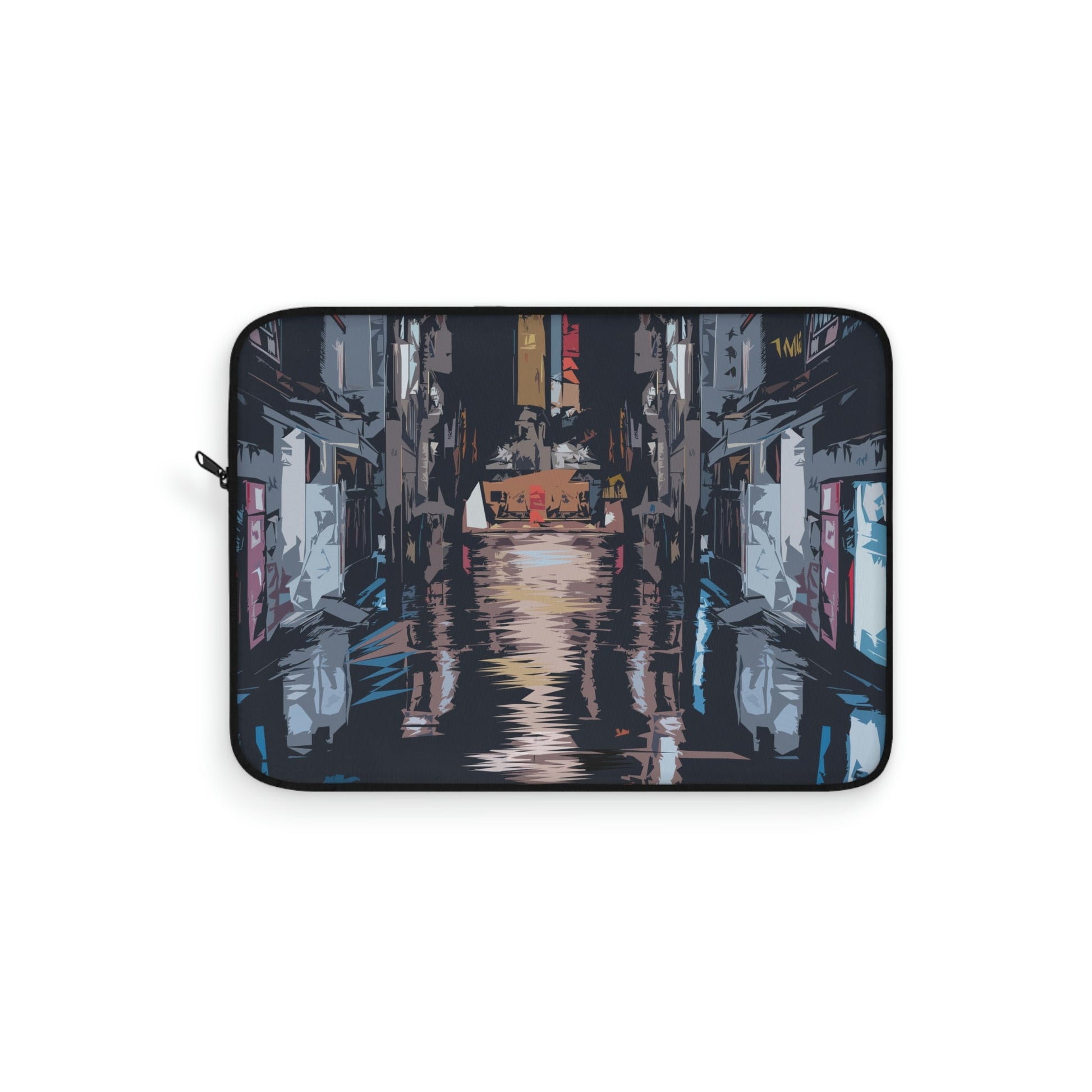 City Night Modern Abstract Art Laptop Sleeve Ichaku [Perfect Gifts Selection]