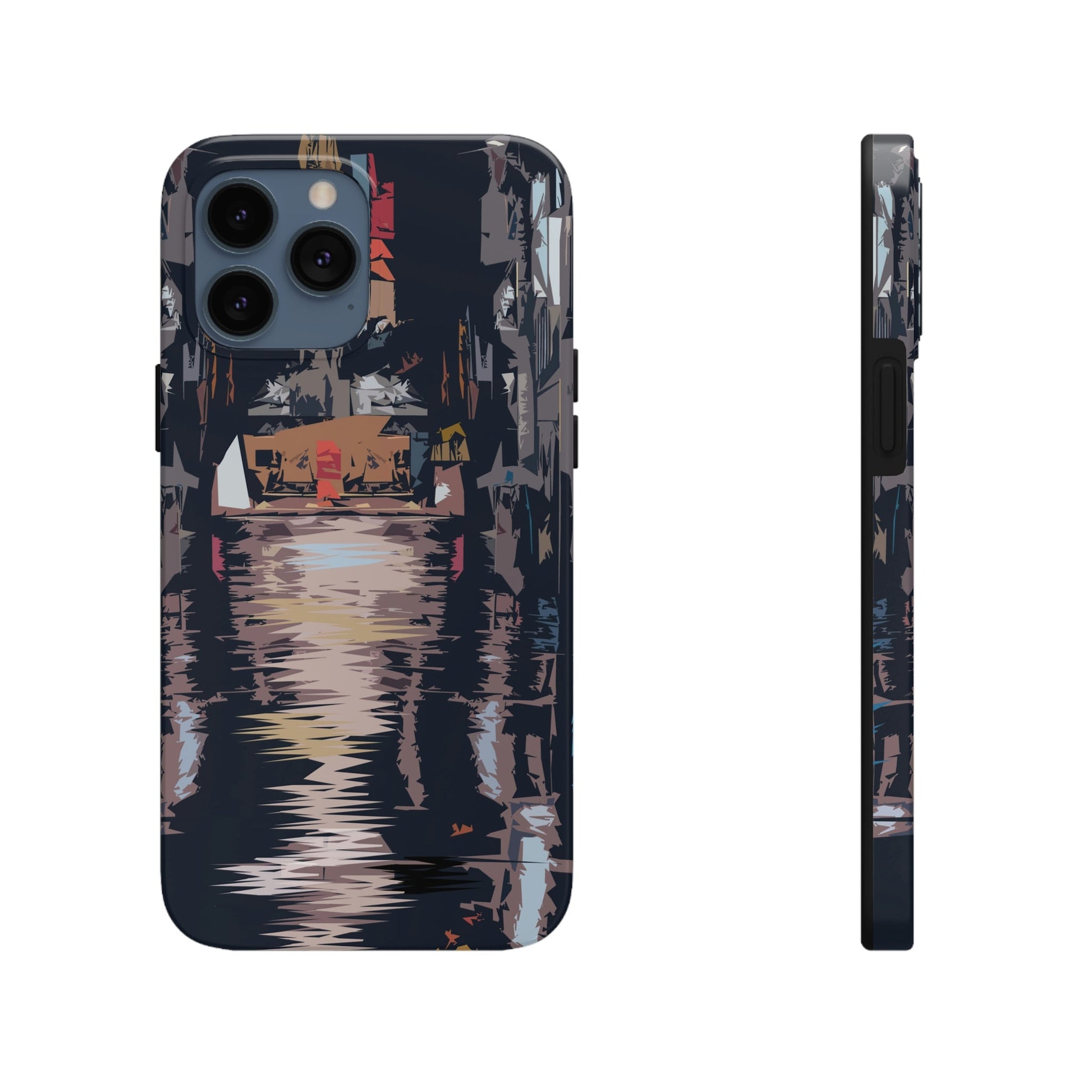 City Night Modern Abstract Art Tough Phone Cases Case-Mate Ichaku [Perfect Gifts Selection]