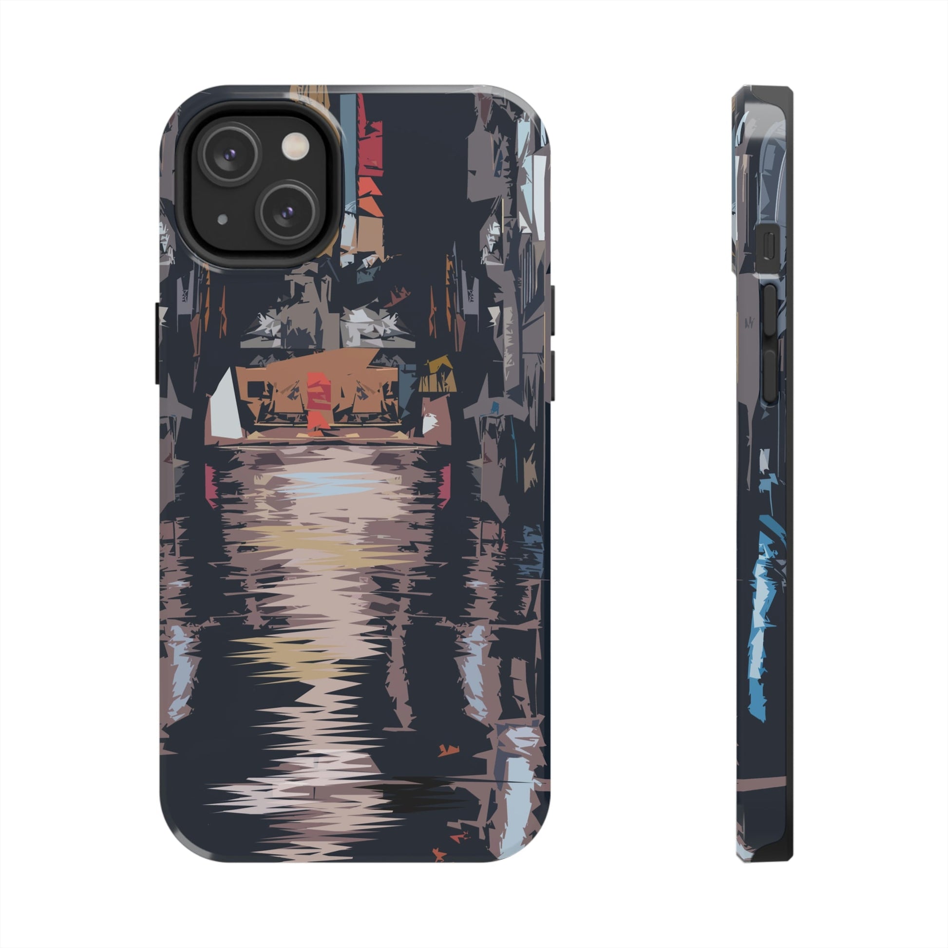 City Night Modern Abstract Art Tough Phone Cases Case-Mate Ichaku [Perfect Gifts Selection]