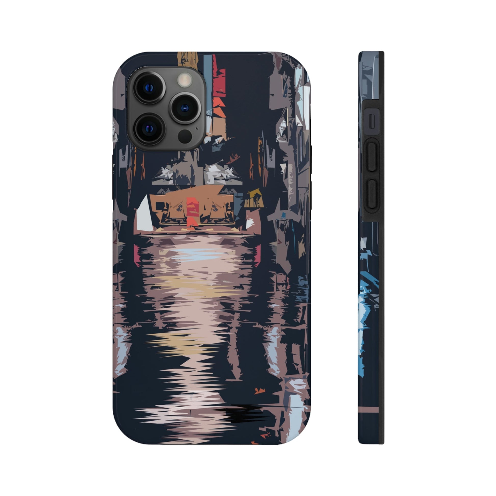 City Night Modern Abstract Art Tough Phone Cases Case-Mate Ichaku [Perfect Gifts Selection]