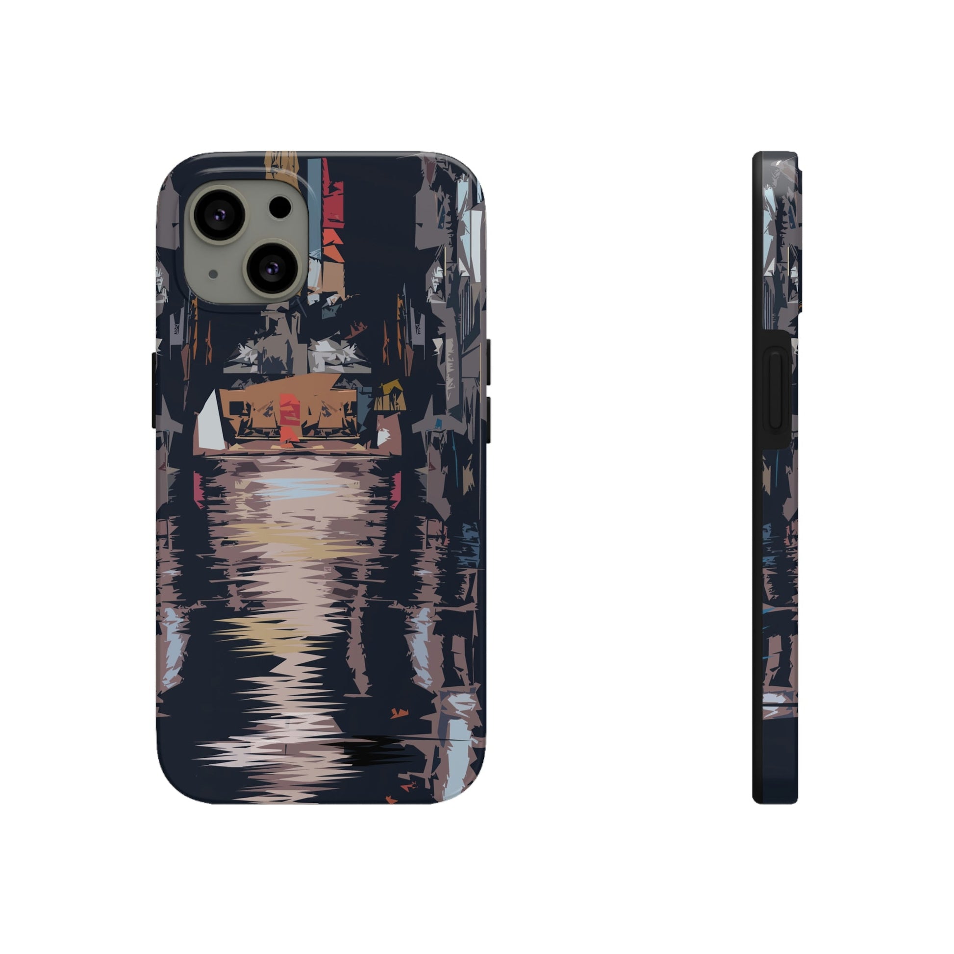 City Night Modern Abstract Art Tough Phone Cases Case-Mate Ichaku [Perfect Gifts Selection]