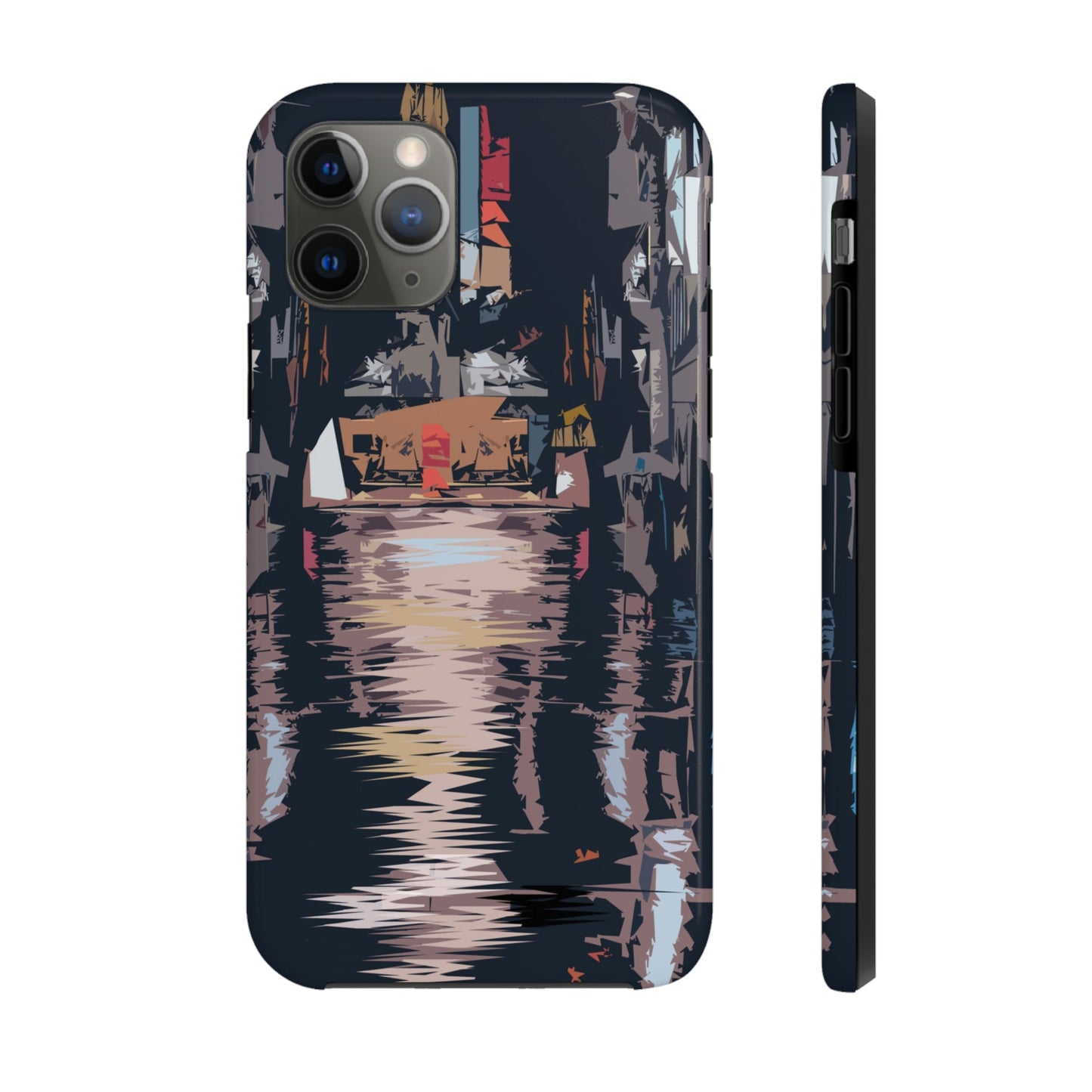 City Night Modern Abstract Art Tough Phone Cases Case-Mate Ichaku [Perfect Gifts Selection]