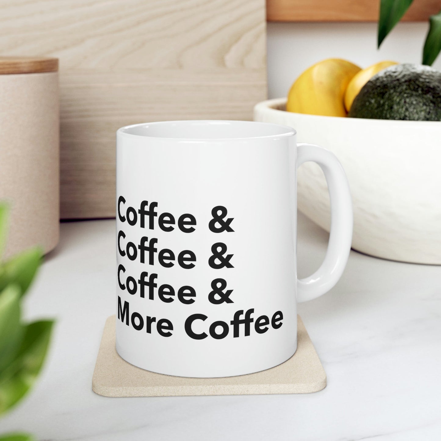 Coffee Lovers Quotes Caffeine Lover Ceramic Mug 11oz Ichaku [Perfect Gifts Selection]