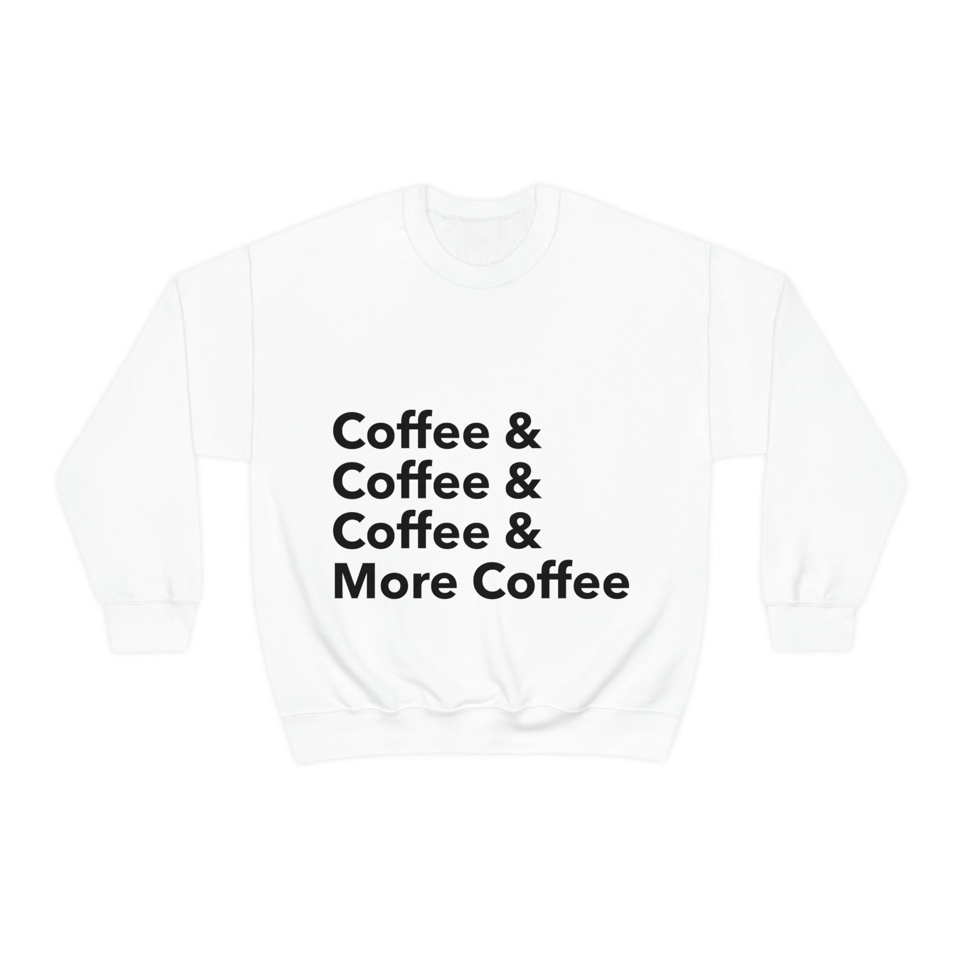 Coffee Lovers Quotes Caffeine Lover Unisex Heavy Blend™ Crewneck Sweatshirt Ichaku [Perfect Gifts Selection]