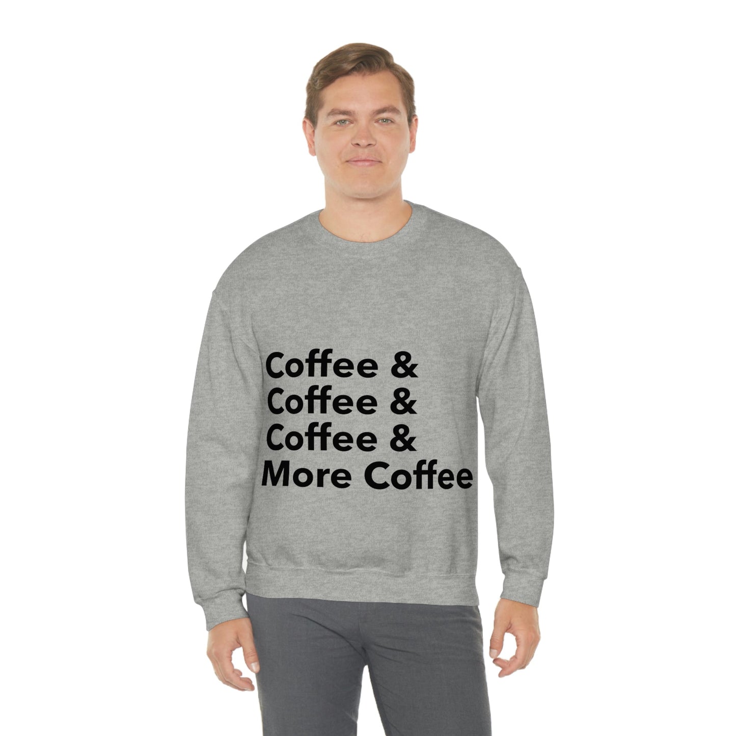 Coffee Lovers Quotes Caffeine Lover Unisex Heavy Blend™ Crewneck Sweatshirt Ichaku [Perfect Gifts Selection]