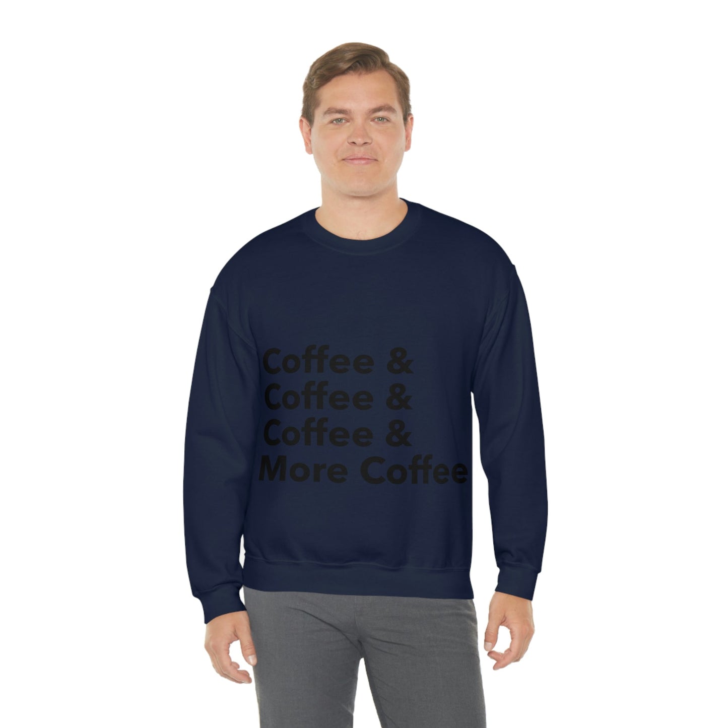 Coffee Lovers Quotes Caffeine Lover Unisex Heavy Blend™ Crewneck Sweatshirt Ichaku [Perfect Gifts Selection]