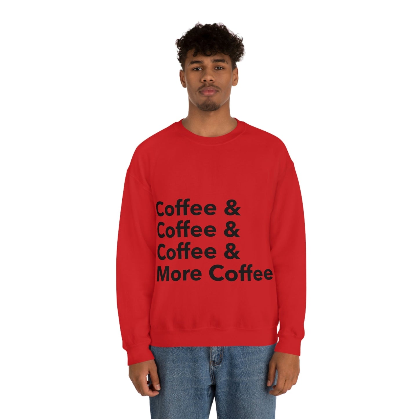 Coffee Lovers Quotes Caffeine Lover Unisex Heavy Blend™ Crewneck Sweatshirt Ichaku [Perfect Gifts Selection]